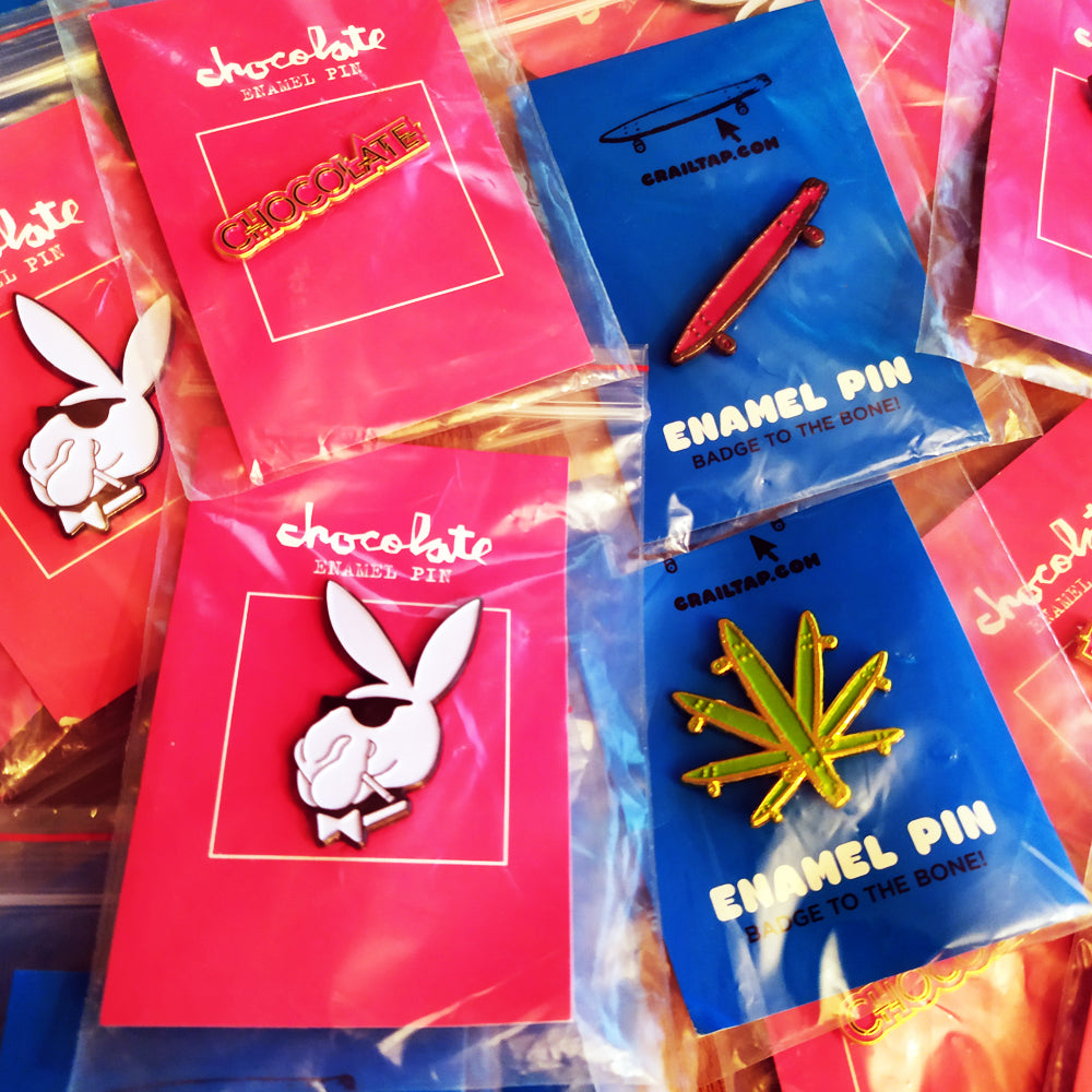 Chocolate / Crailtap Skateboards Pins just added!