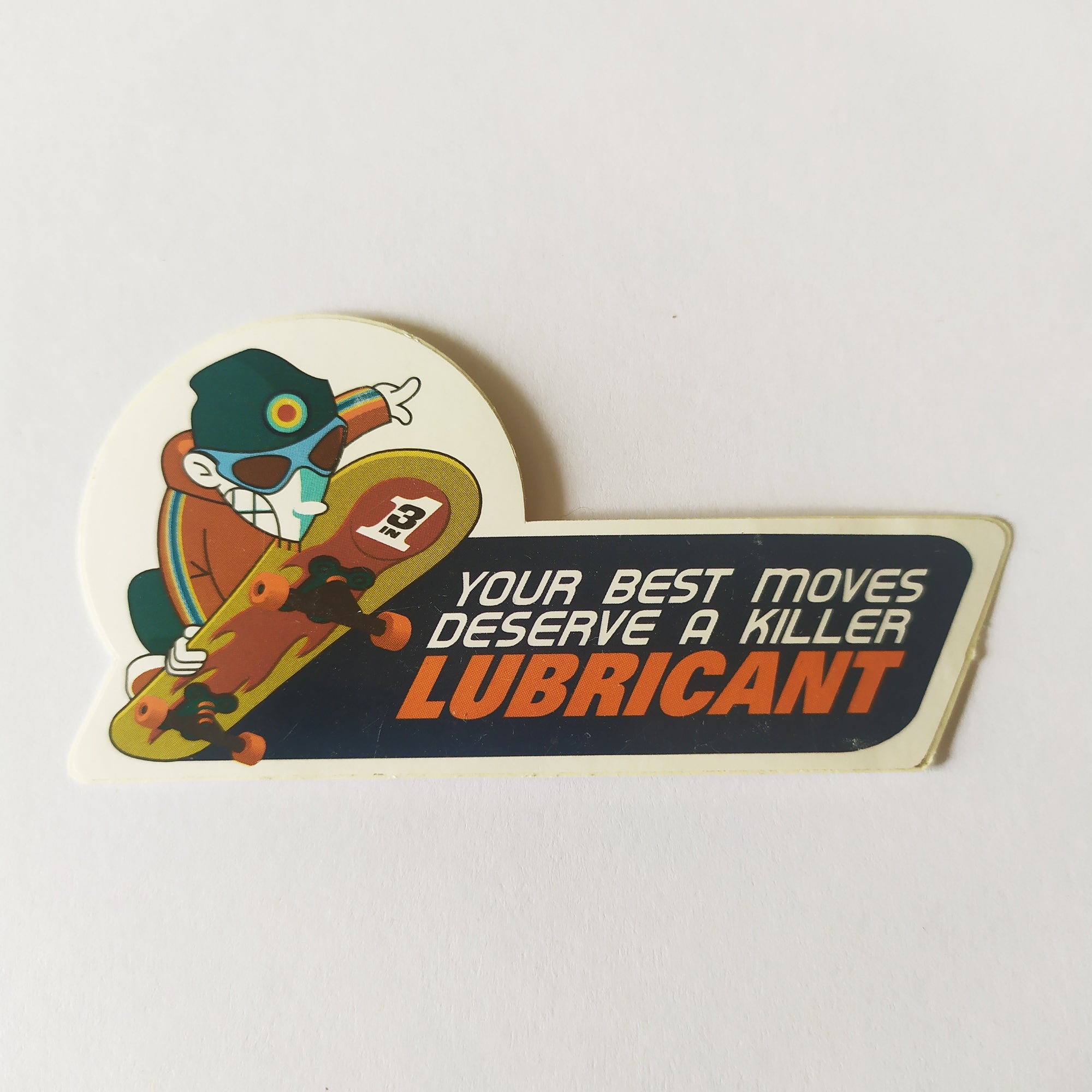 3-IN-ONE Lubricant Skateboard Sticker - SkateboardStickers.com