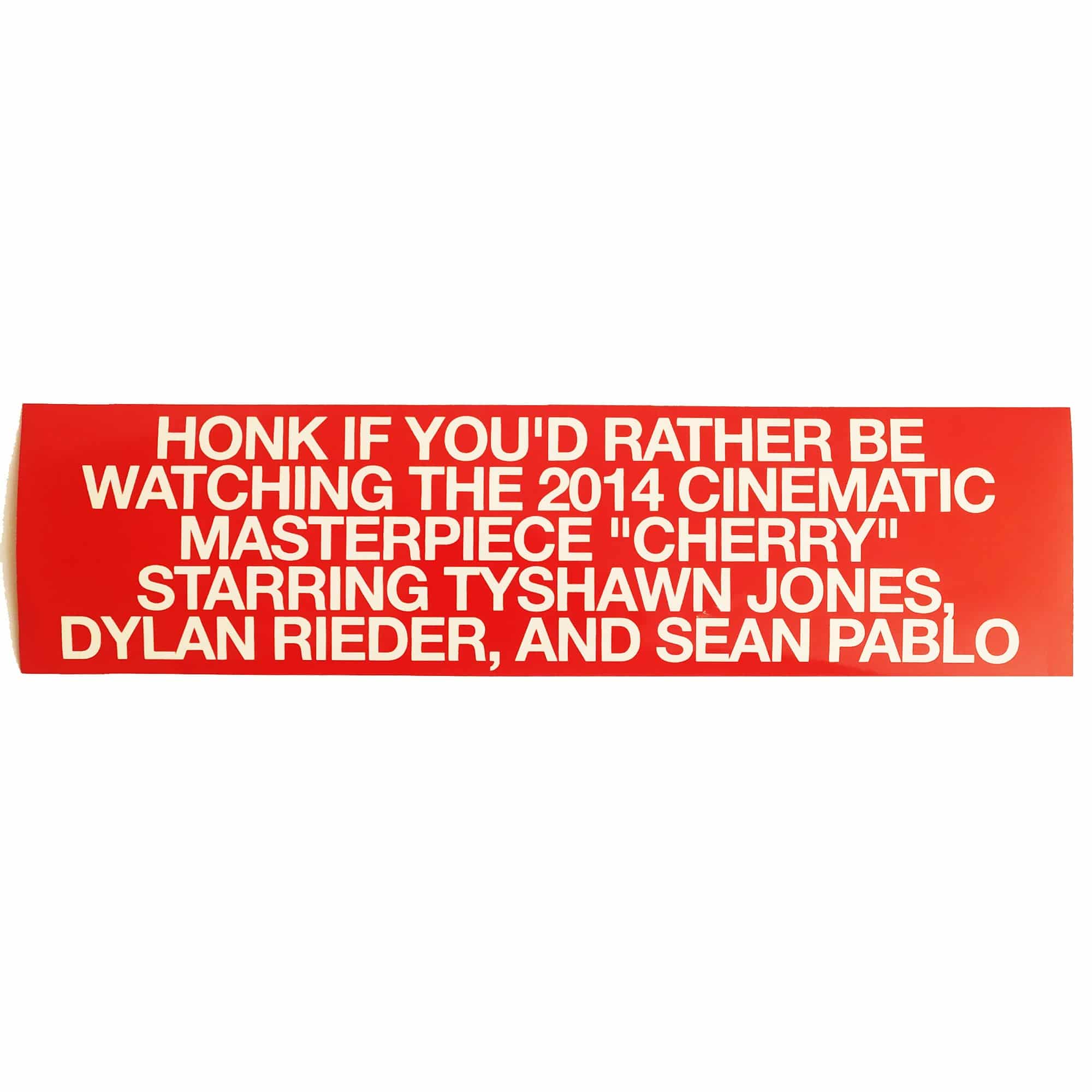Jenkem Skate Magazine: Supreme Cherry Video Bumper Sticker - SkateboardStickers.com