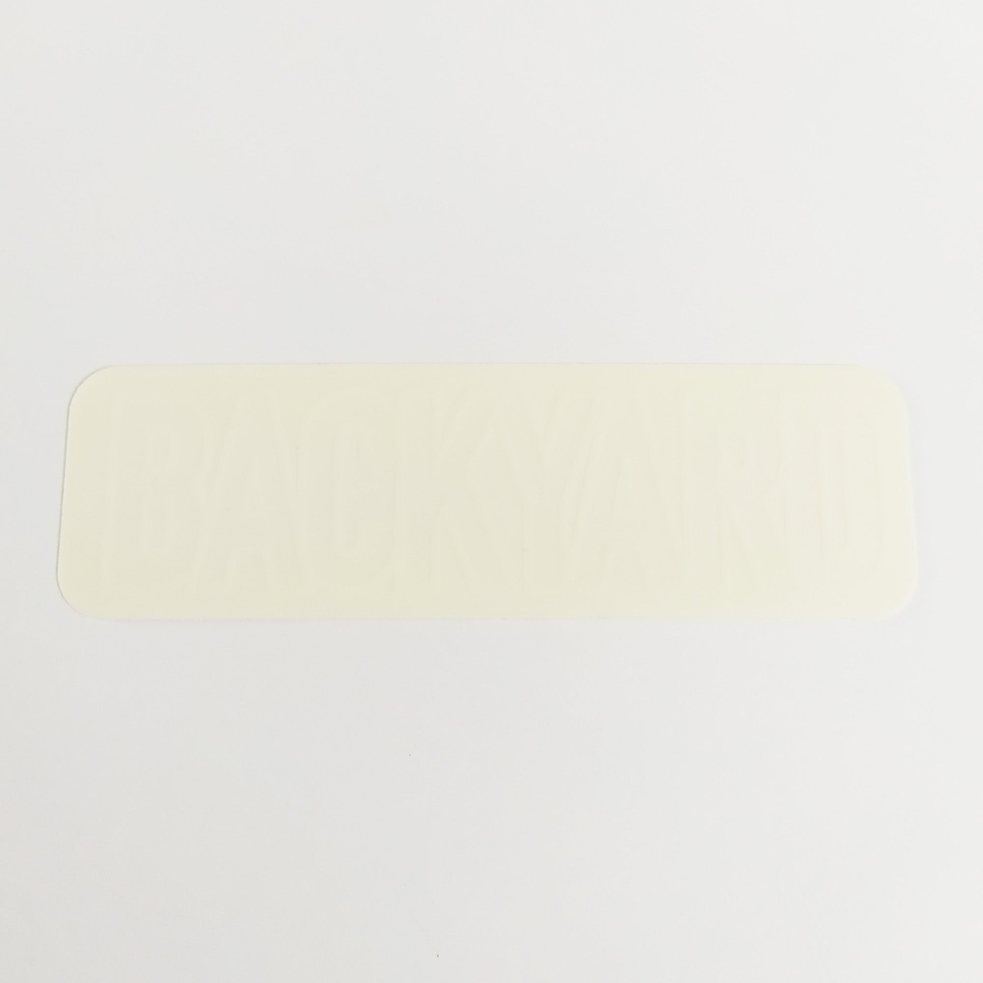 Backyard Jam BMX Sticker / Decal - white outline logo - SkateboardStickers.com