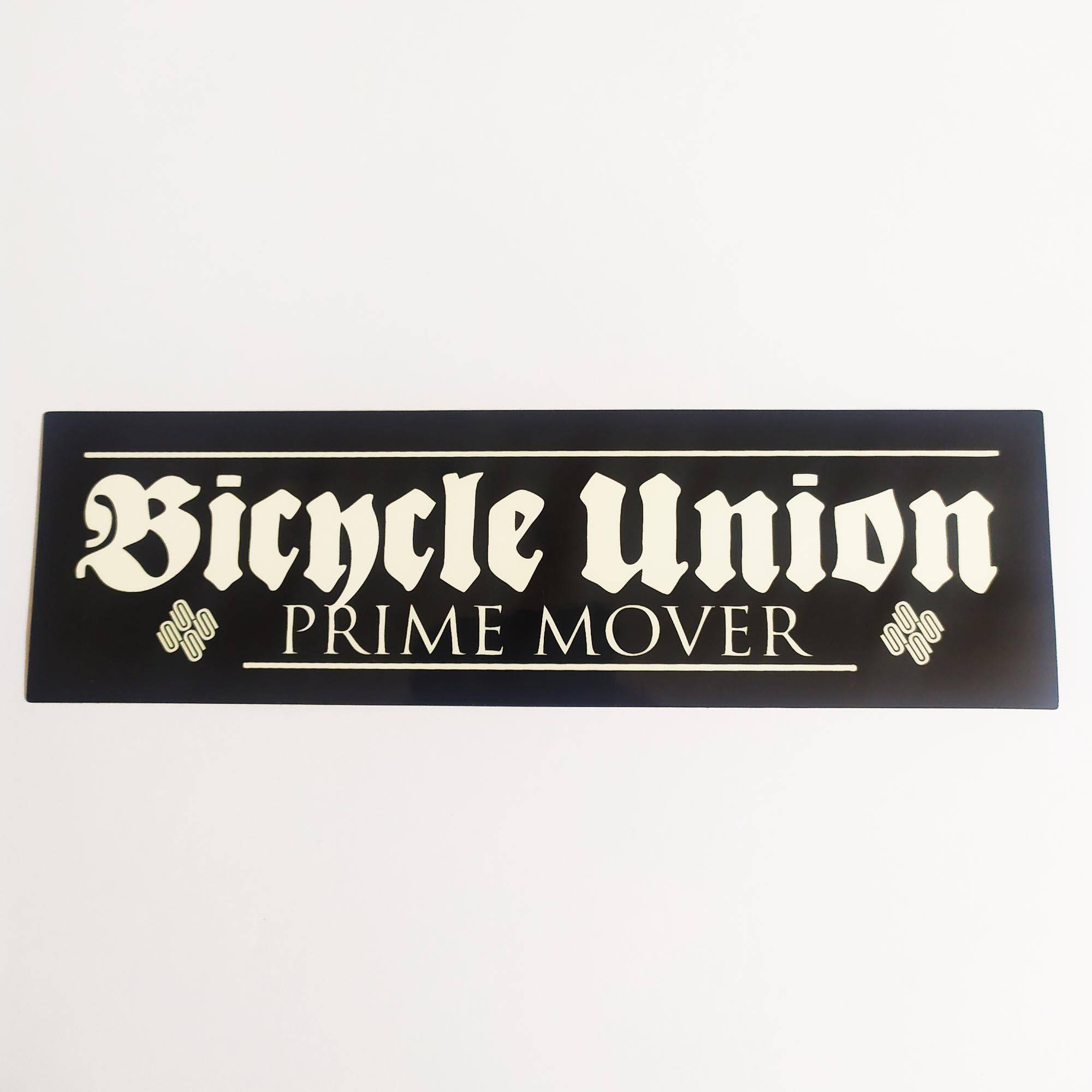 Bicycle Union Prime Mover BMX Sticker - SkateboardStickers.com
