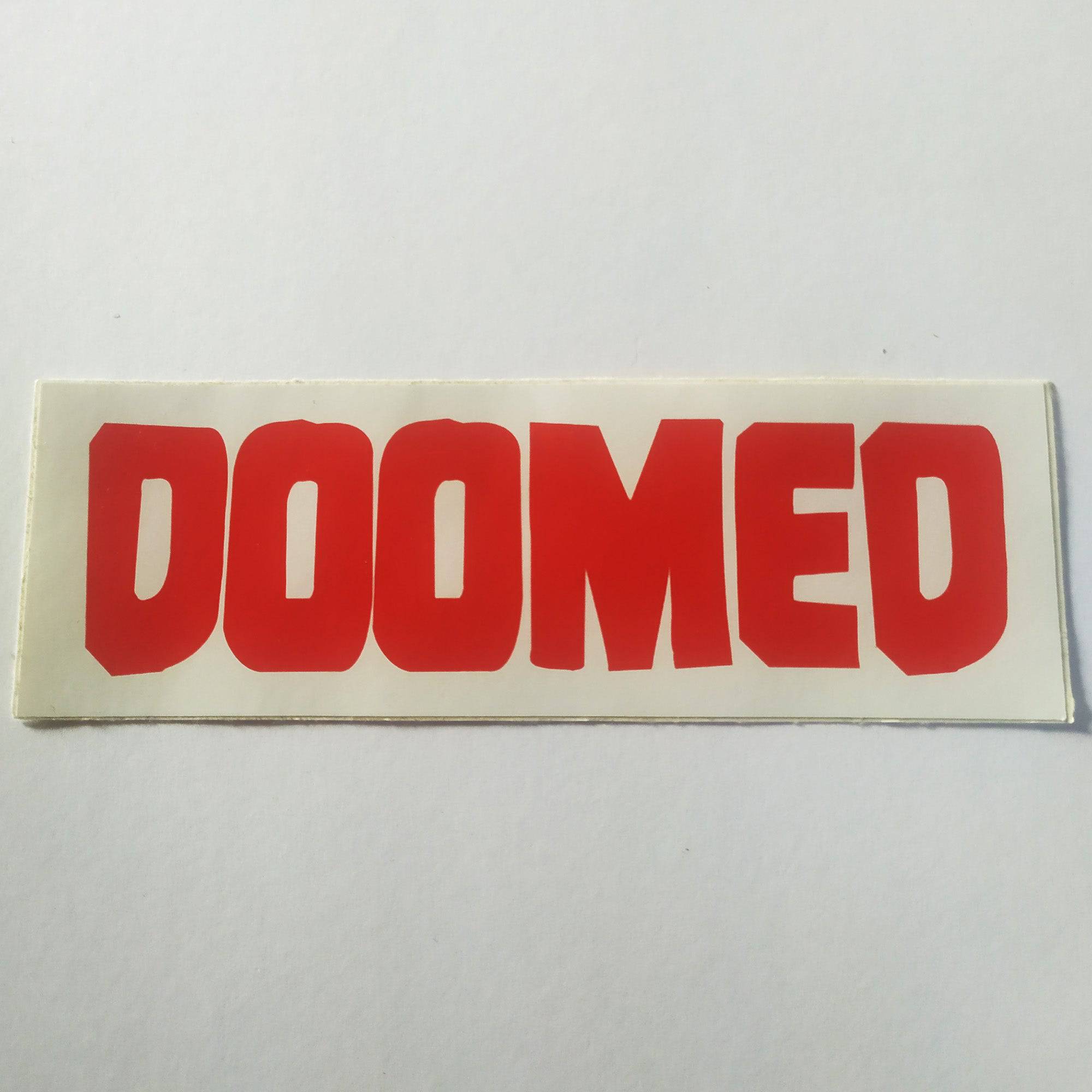 Doomed BMX Sticker - SkateboardStickers.com