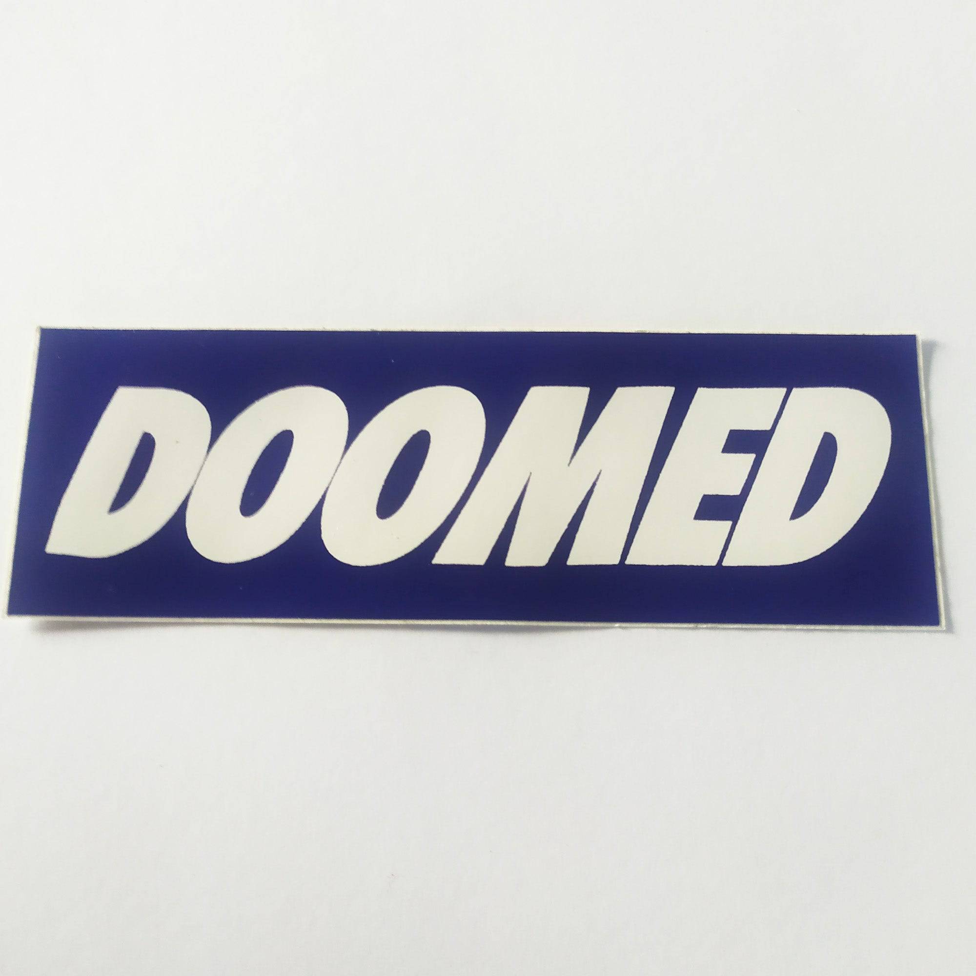 Doomed BMX Sticker - SkateboardStickers.com
