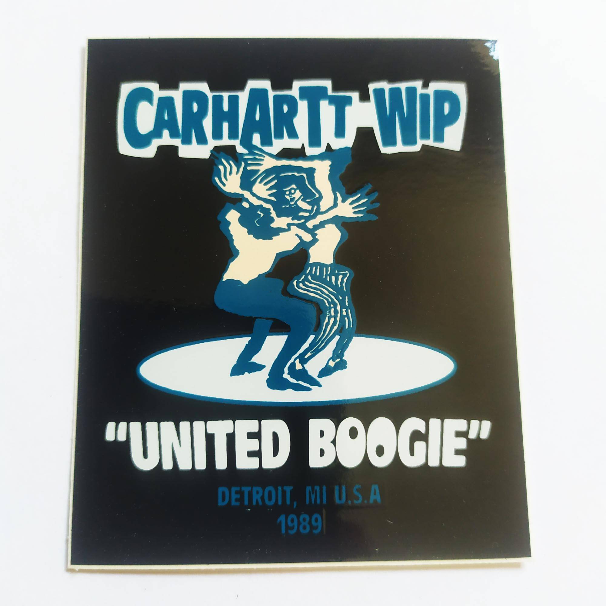 Carhartt Work in Progress Skate Sticker - United Boogie - SkateboardStickers.com