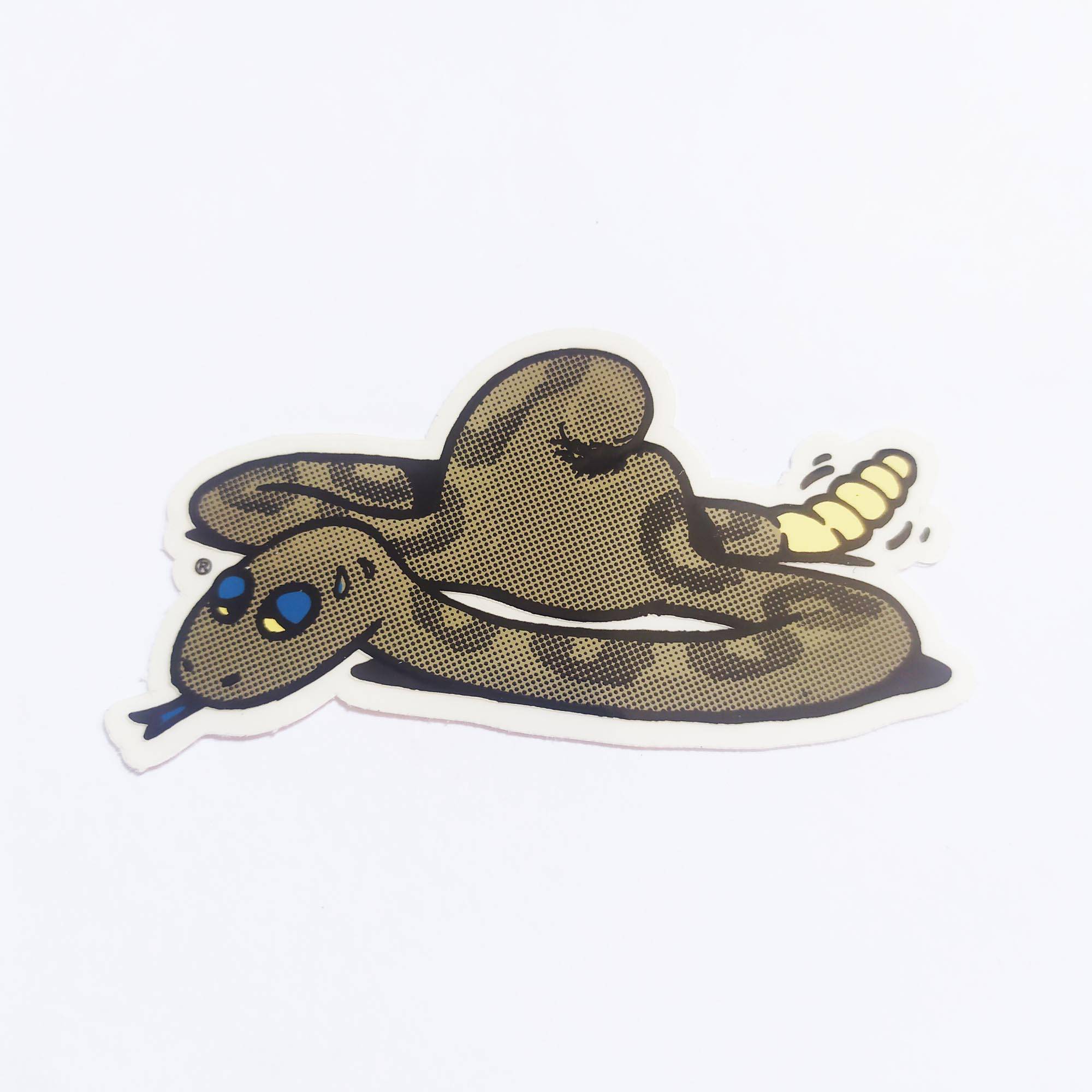 Carhartt Work in Progress Skate Sticker - Rattlesnake - SkateboardStickers.com