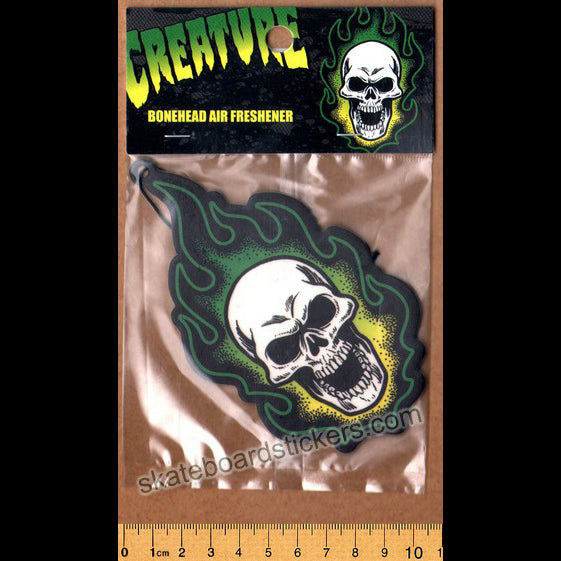Creature Skateboards - Bonehead Air Freshener - SkateboardStickers.com