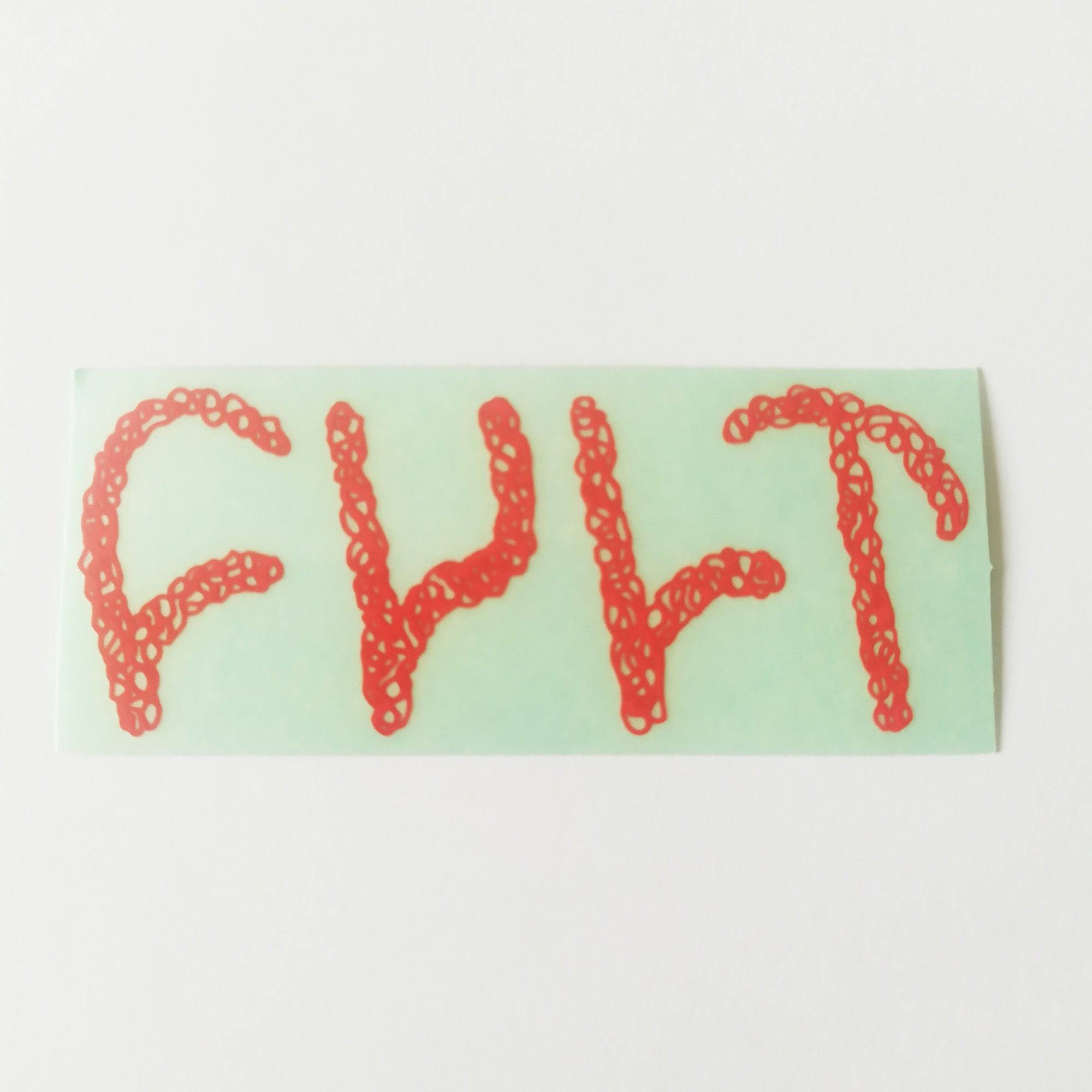 Cult Bikes BMX Sticker - Red - SkateboardStickers.com