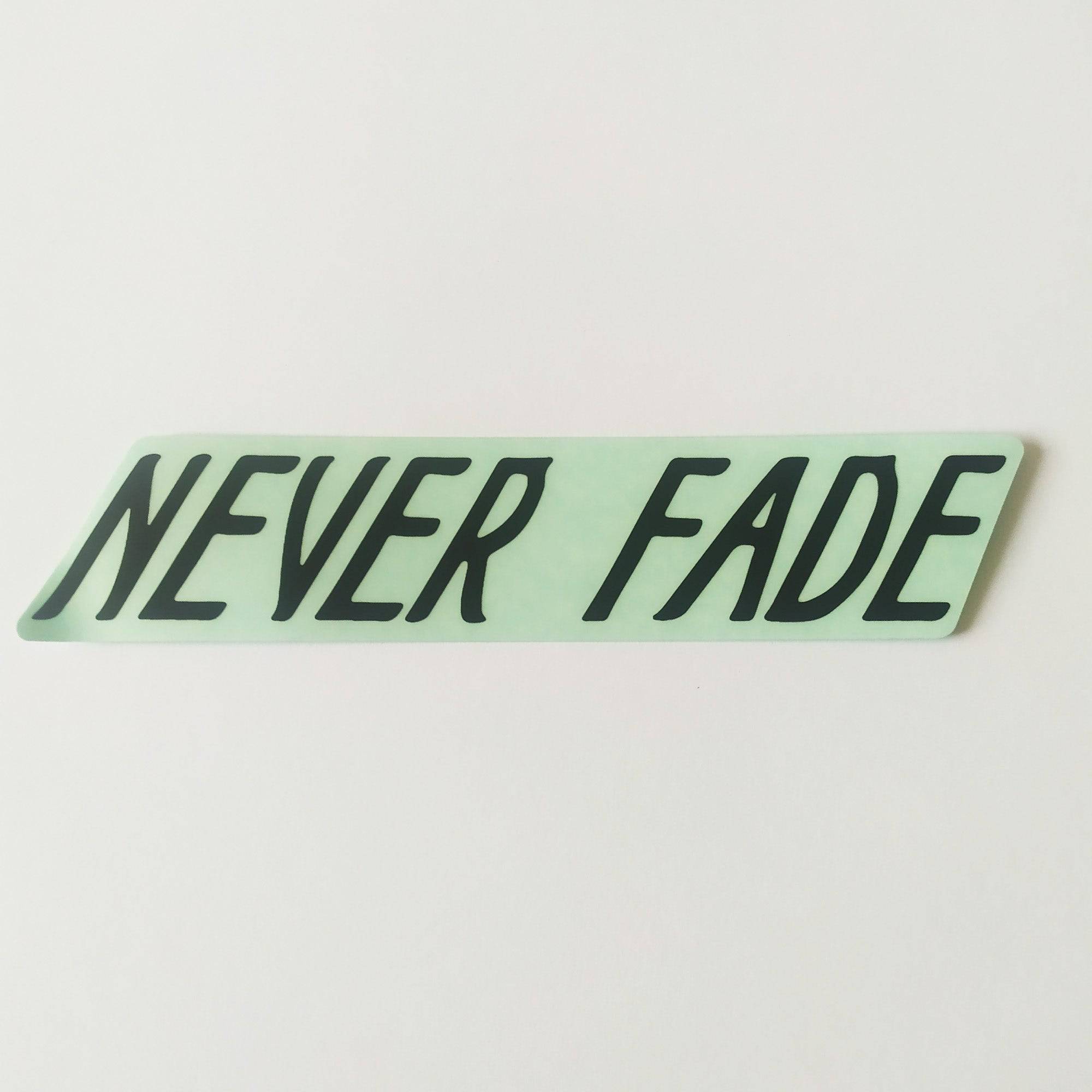Cult Bikes BMX Sticker - Never Fade Black - SkateboardStickers.com