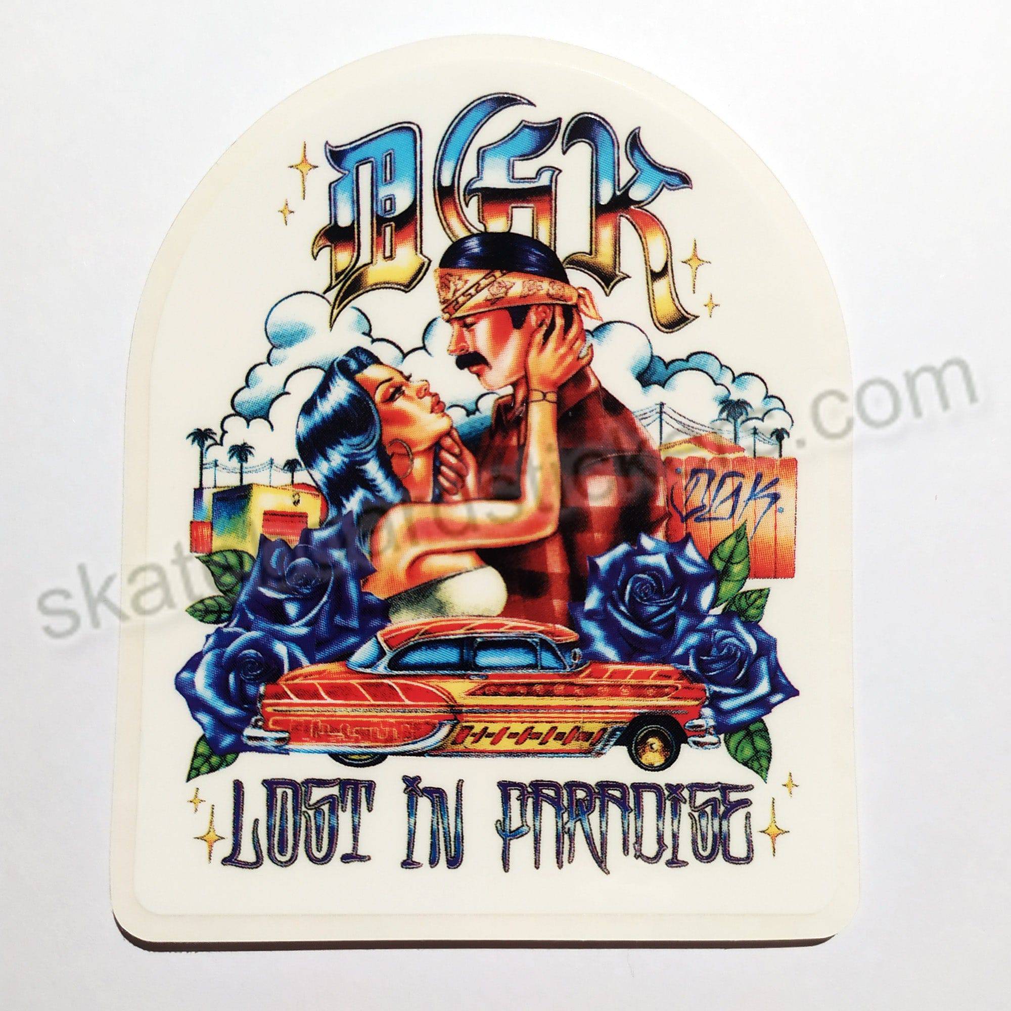 DGK "Lost In Paradise" Skateboard Sticker - SkateboardStickers.com