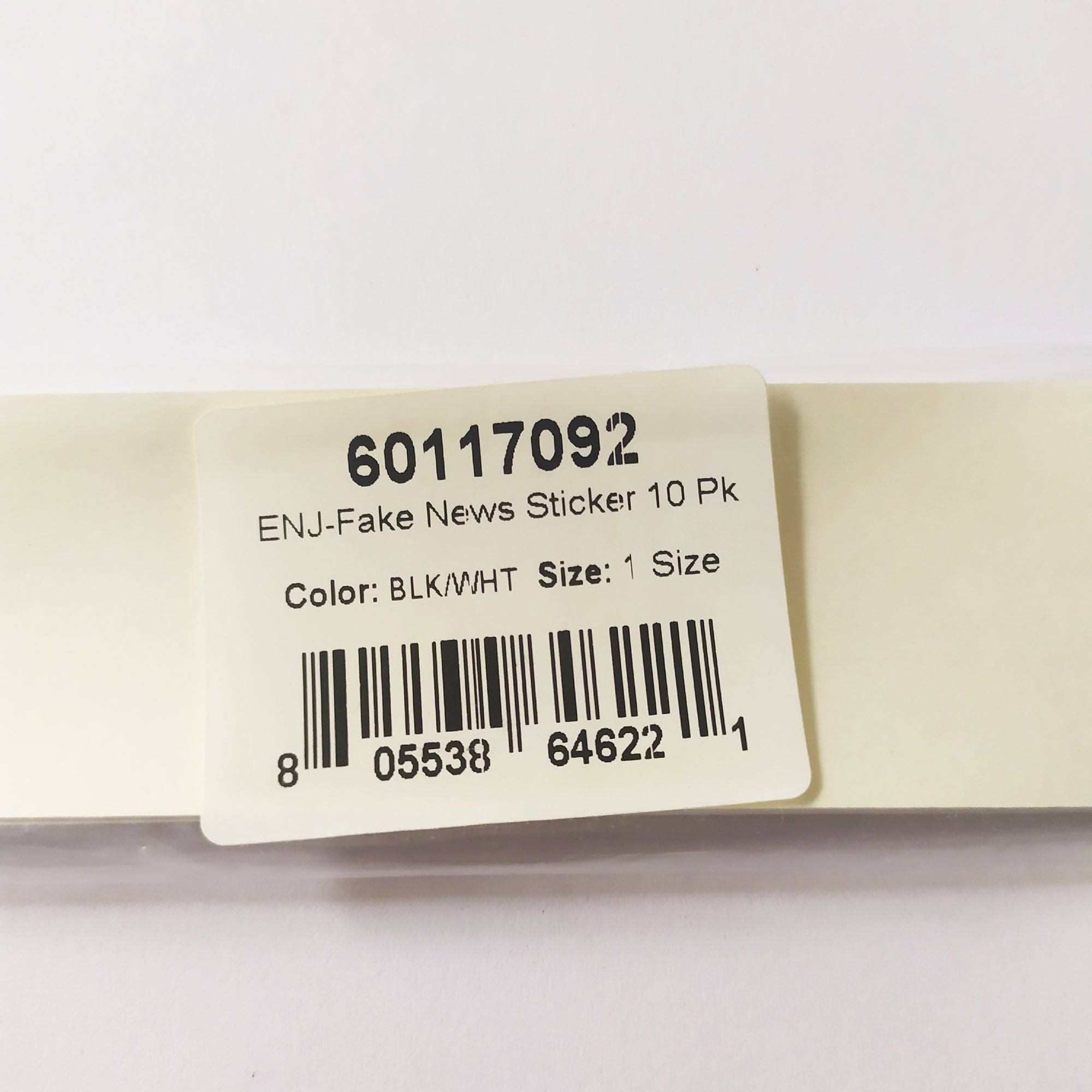 Enjoi "Fake News" Stickers - 10 pack - sealed - SkateboardStickers.com
