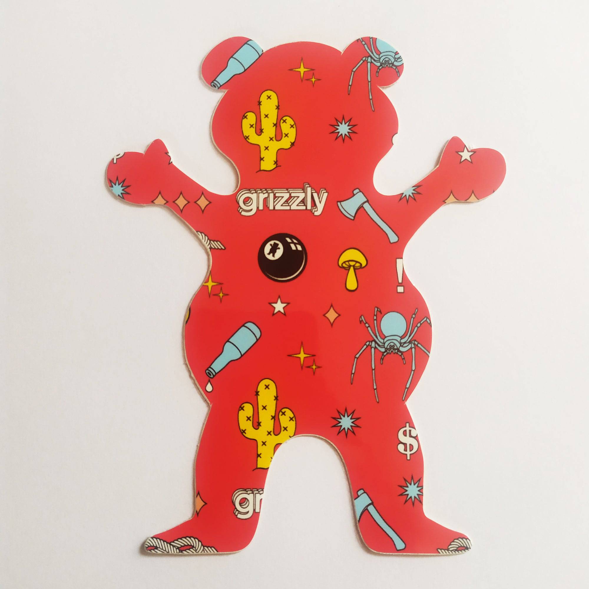 Grizzly Griptape Skateboard Sticker - SkateboardStickers.com