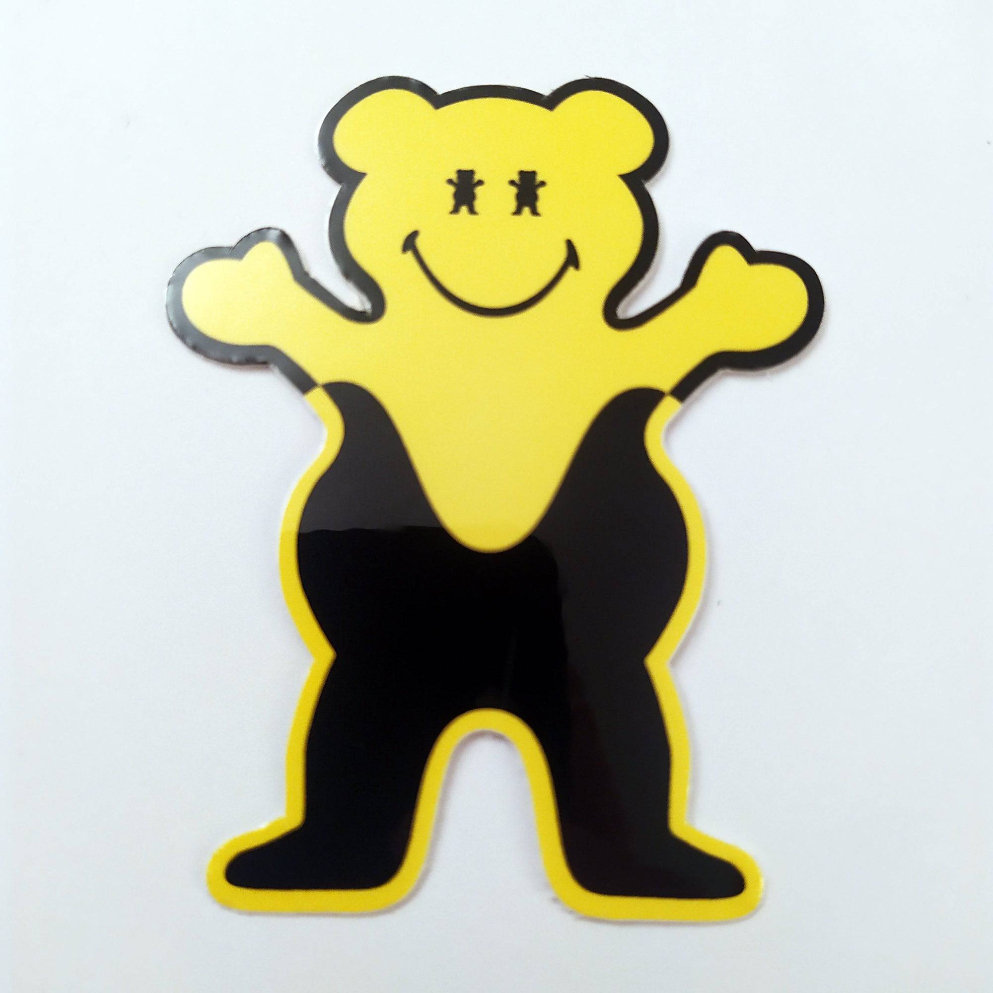 Grizzly x Smiley World Skate Sticker - SkateboardStickers.com