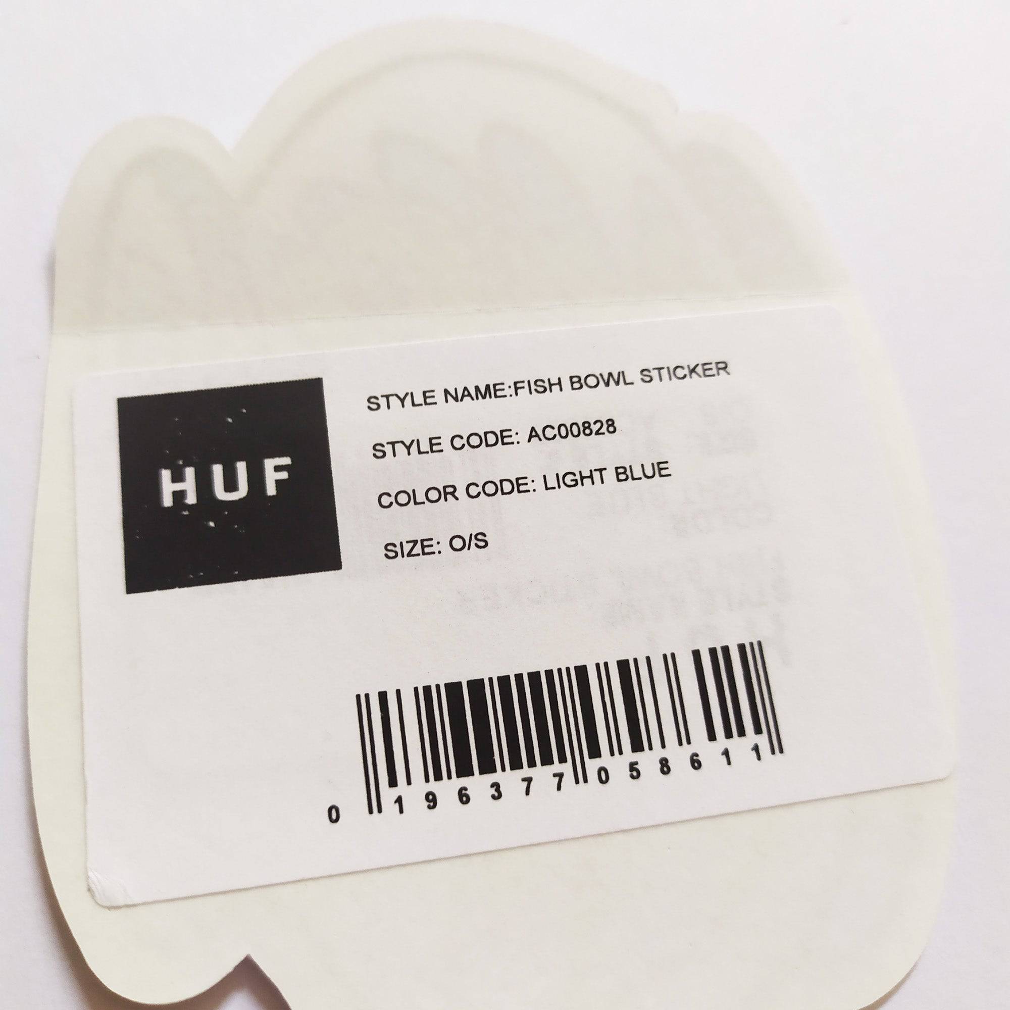 HUF "Fish Bowl" Skate Sticker - SkateboardStickers.com