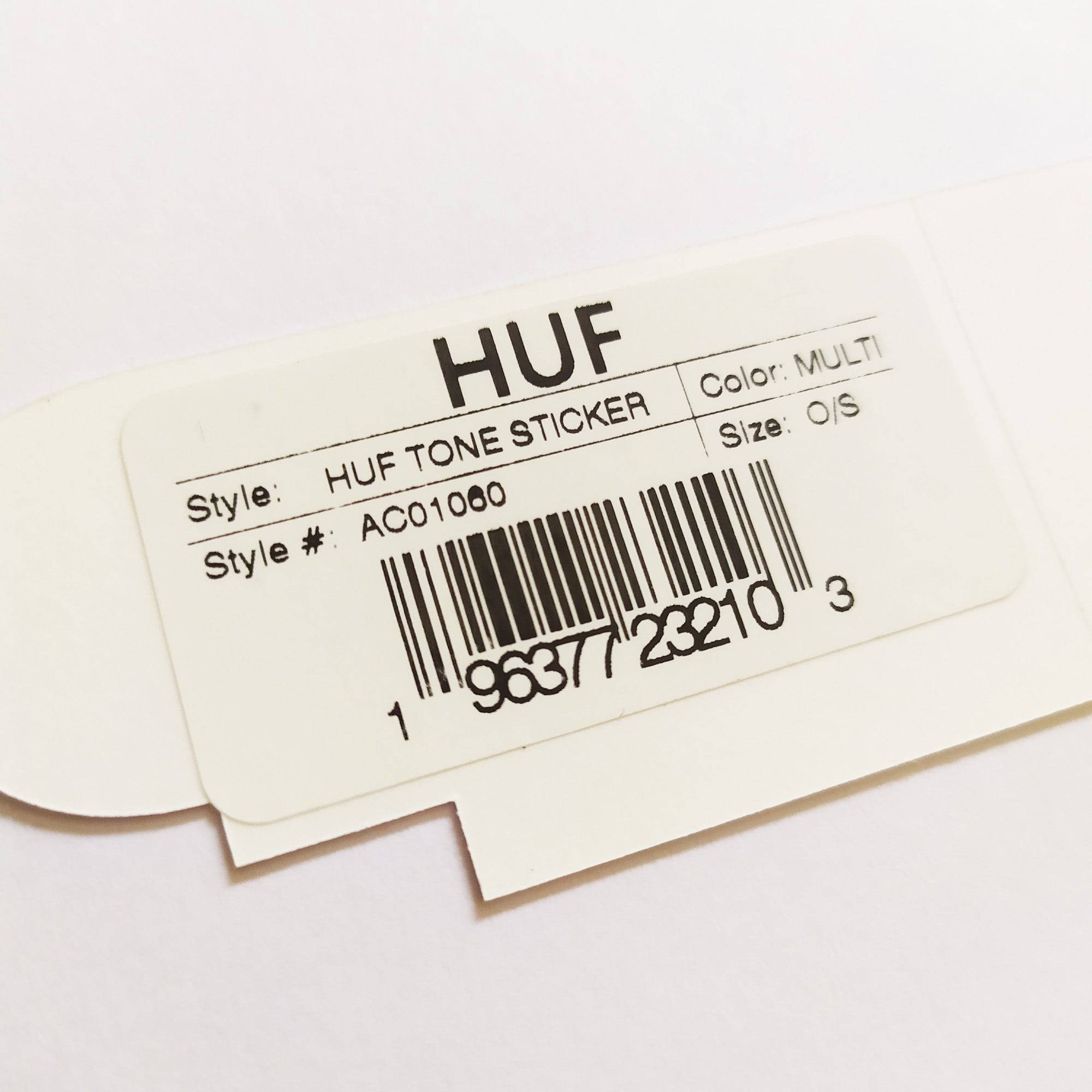 HUF "Tone" Skate Sticker - SkateboardStickers.com