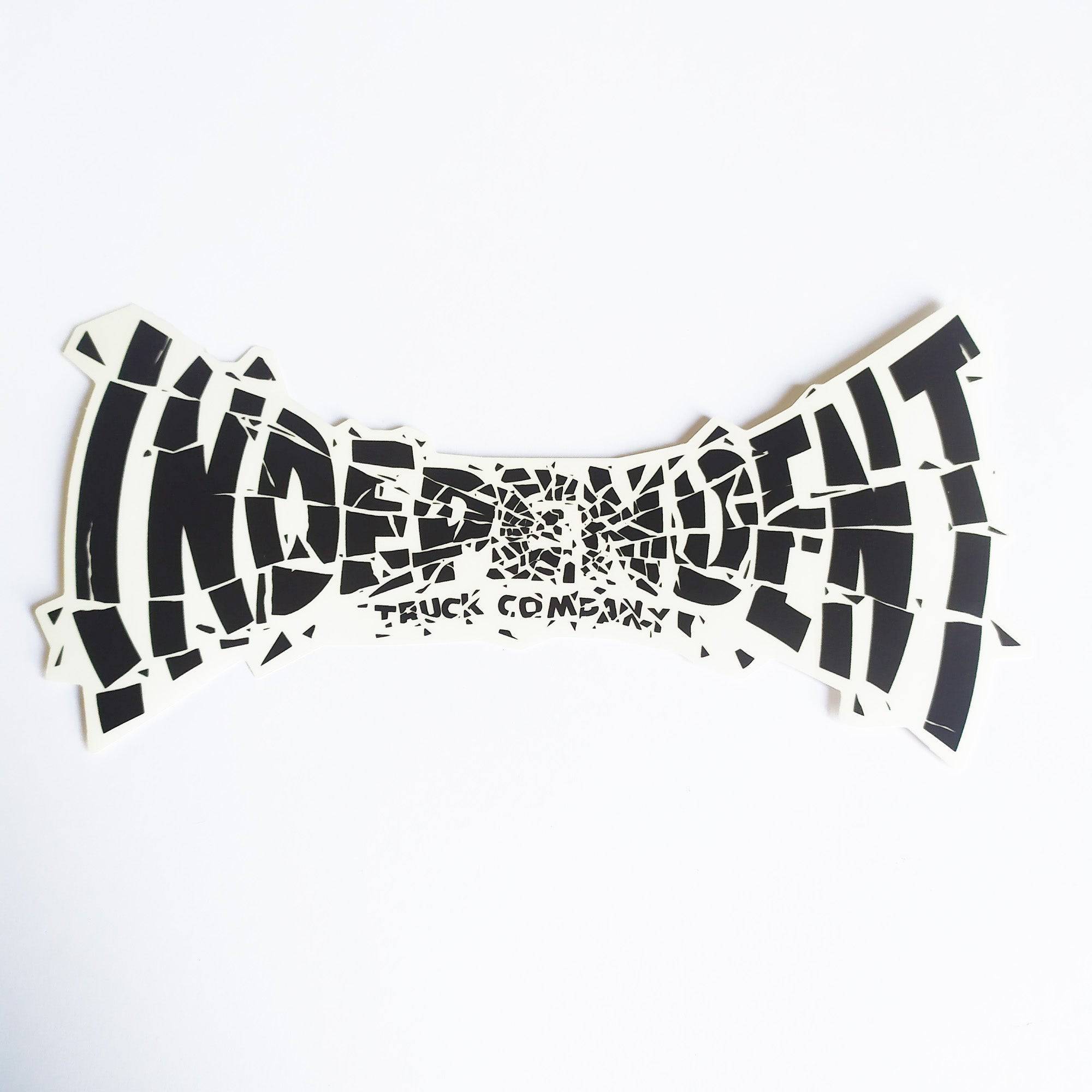 Independent Trucks Skateboard Sticker Shatter Span Black - SkateboardStickers.com