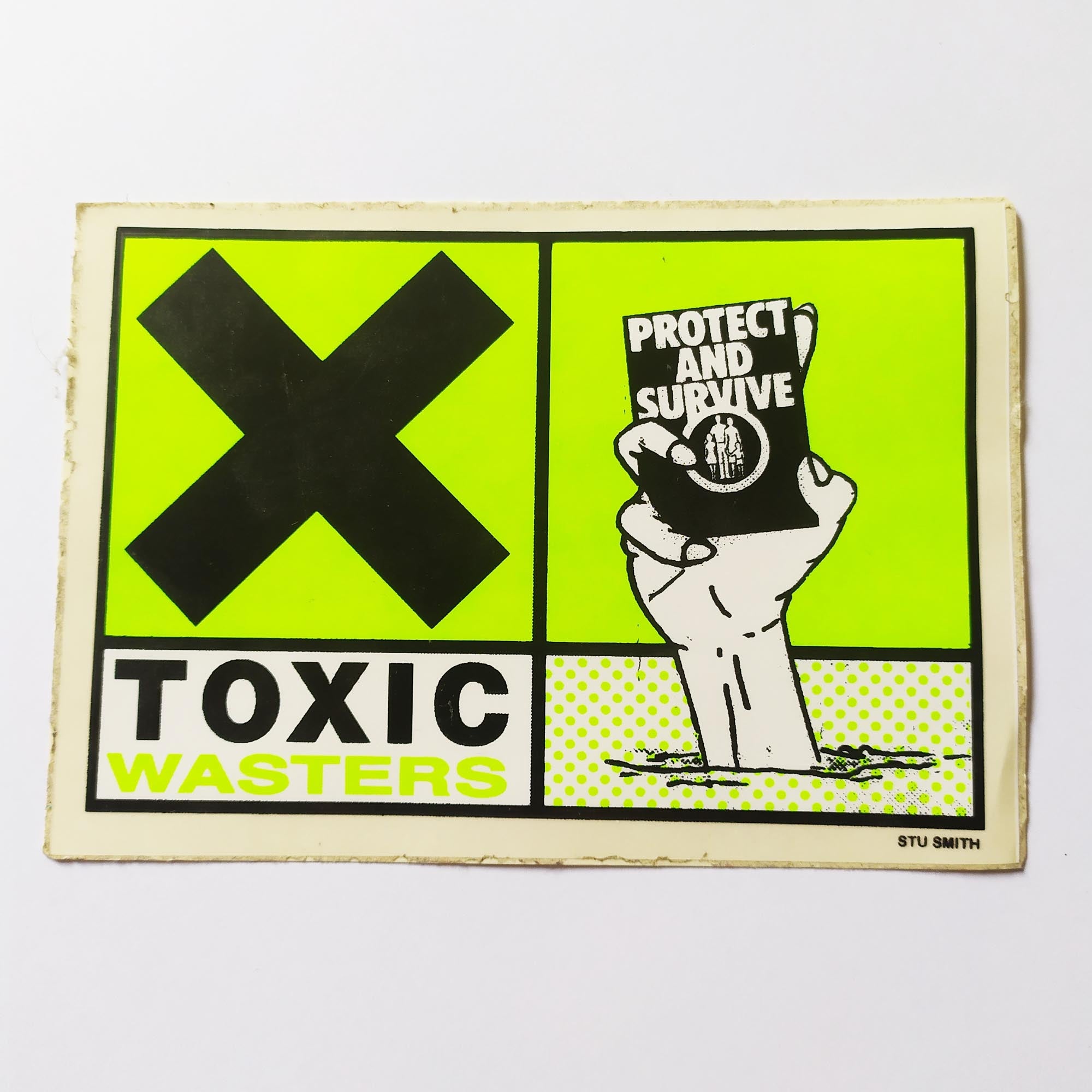 Lovenskate Toxic Wasters Skateboard Sticker - SkateboardStickers.com
