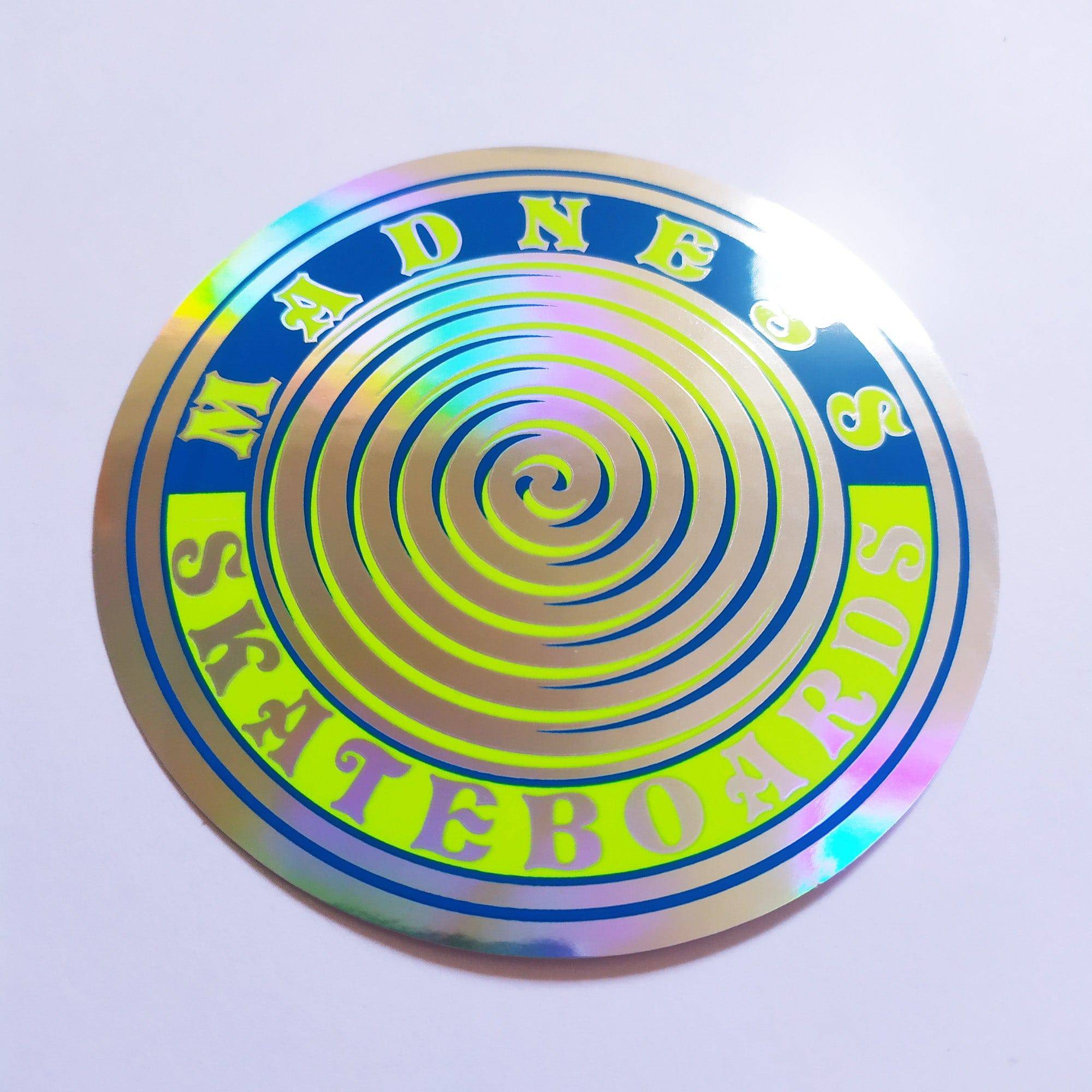 Madness Skateboards Sticker - Holographic - SkateboardStickers.com
