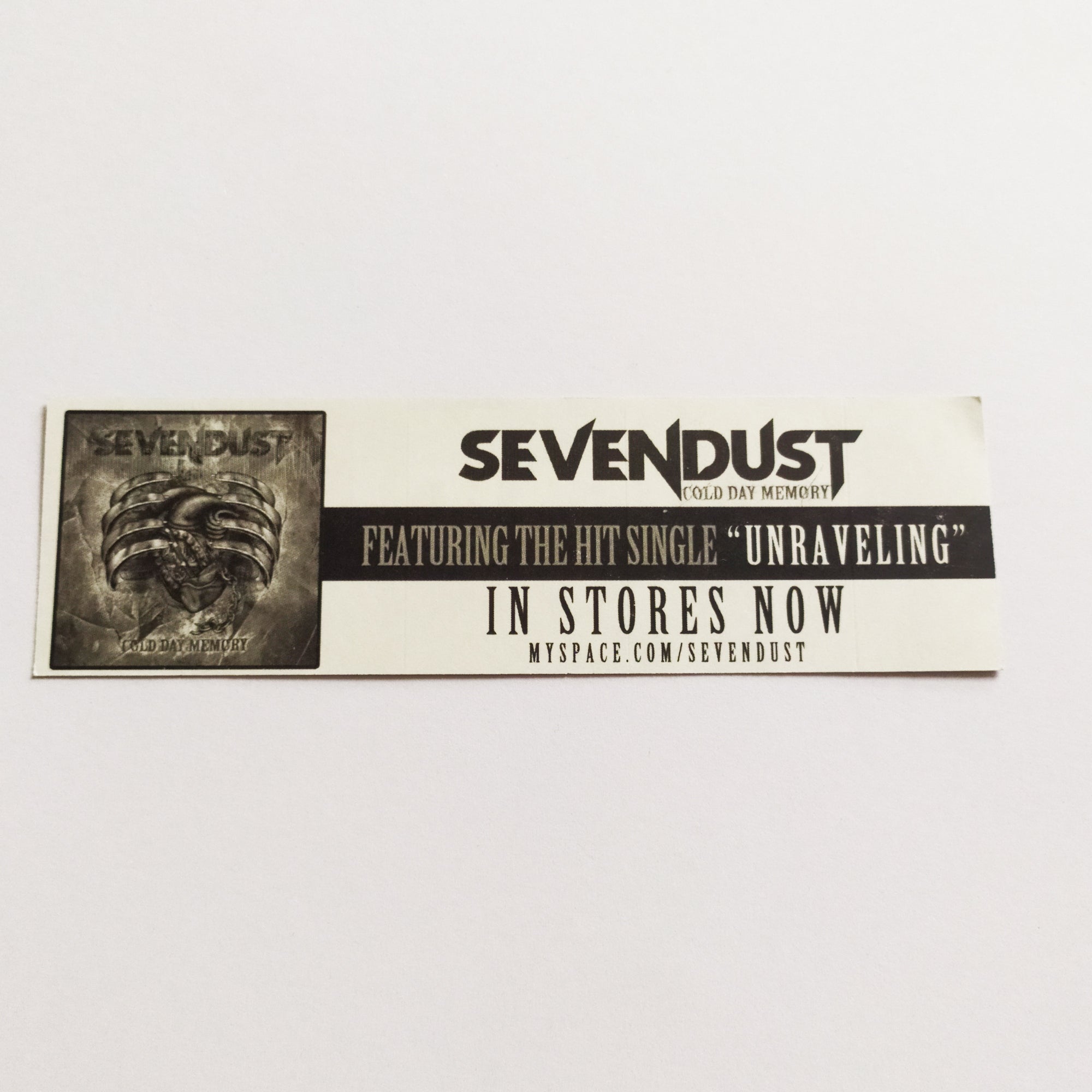 Sevendust - Unraveling Music Sticker - SkateboardStickers.com