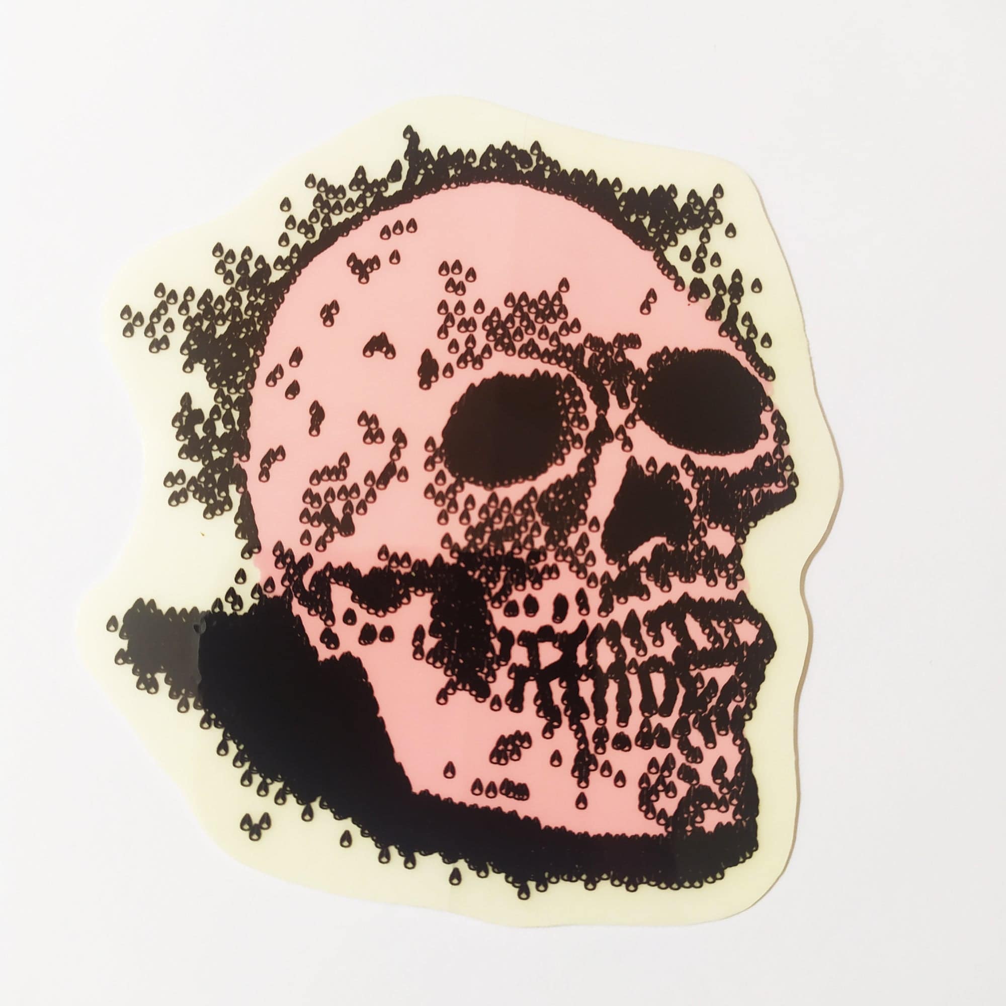 Nixon Skull Old Skate Sticker - SkateboardStickers.com