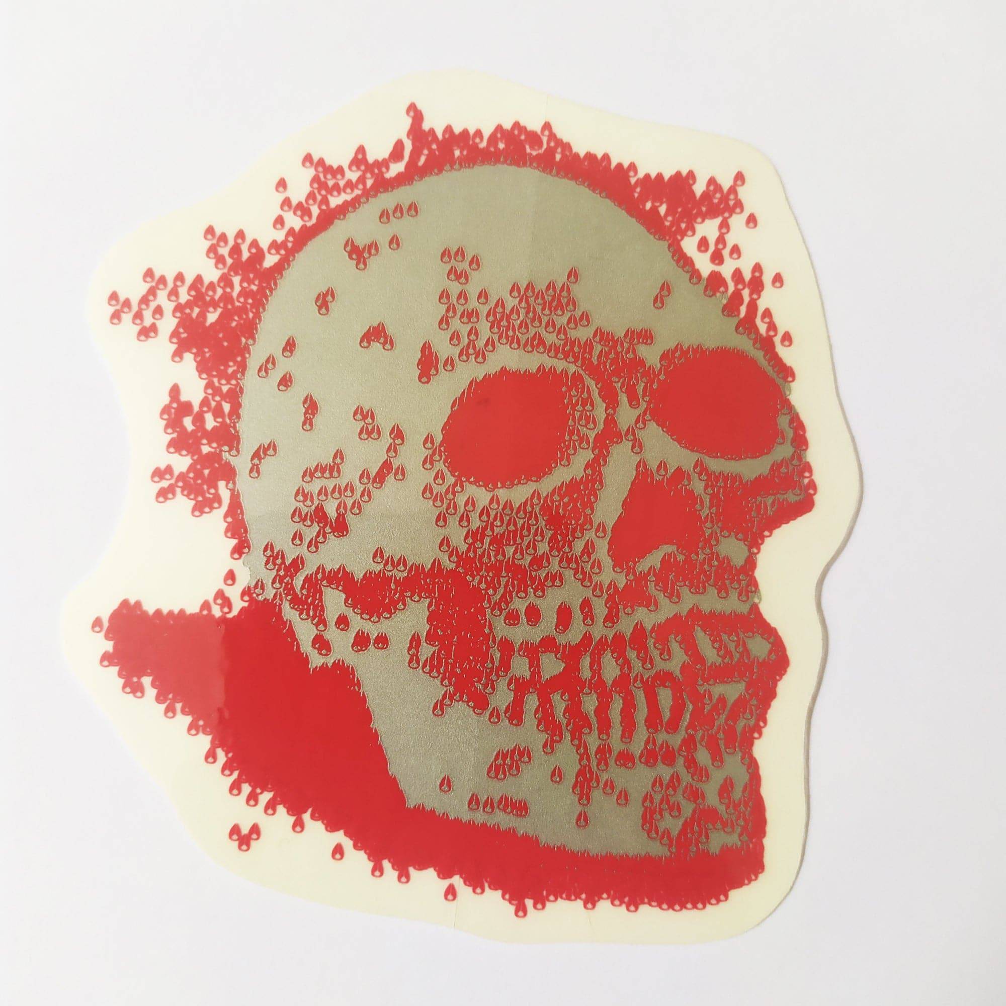 Nixon Skull Old Skate Sticker - SkateboardStickers.com
