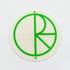 Polar Skateboards Logo Sticker - Green / Clear - SkateboardStickers.com