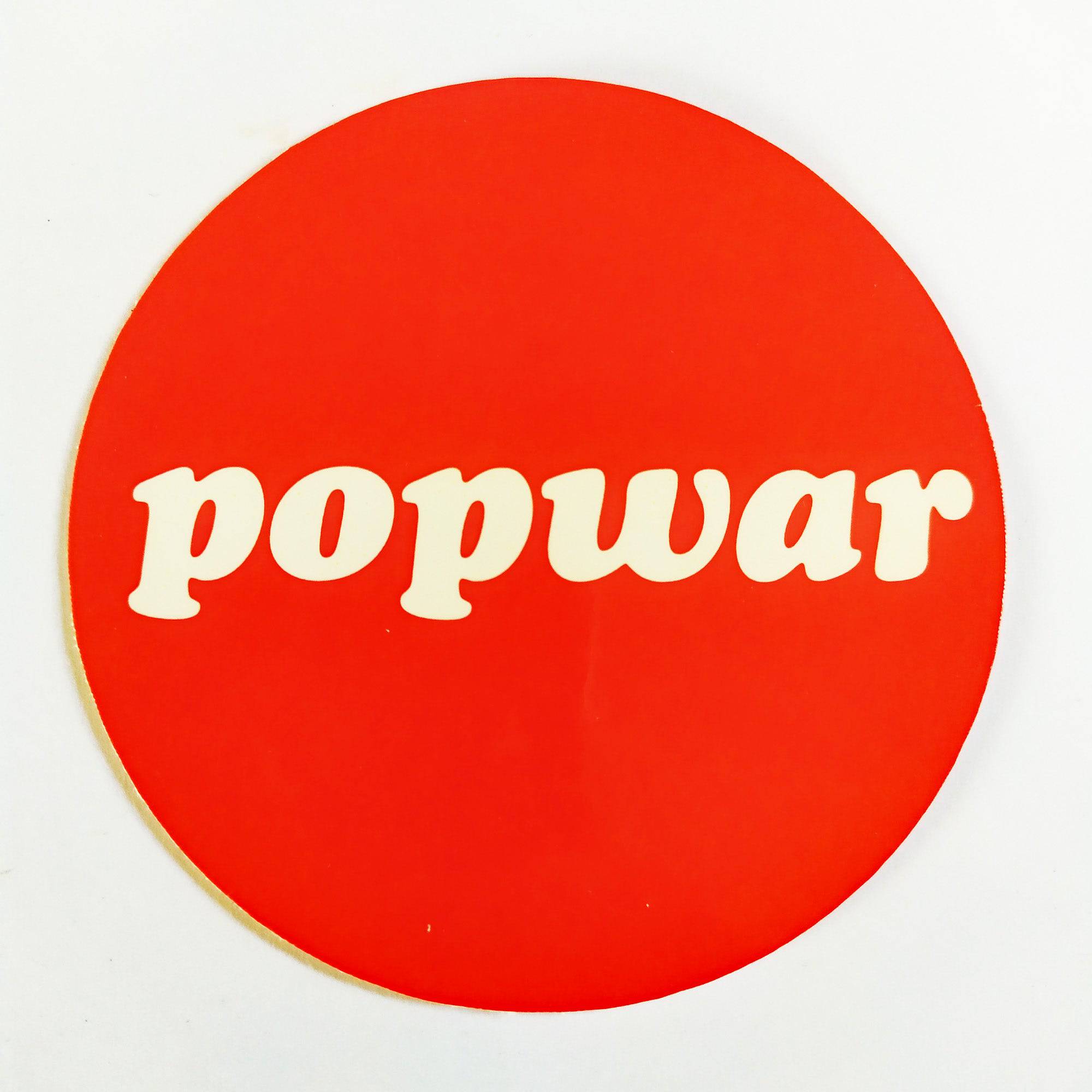 Popwar Logo Skateboard Sticker - SkateboardStickers.com