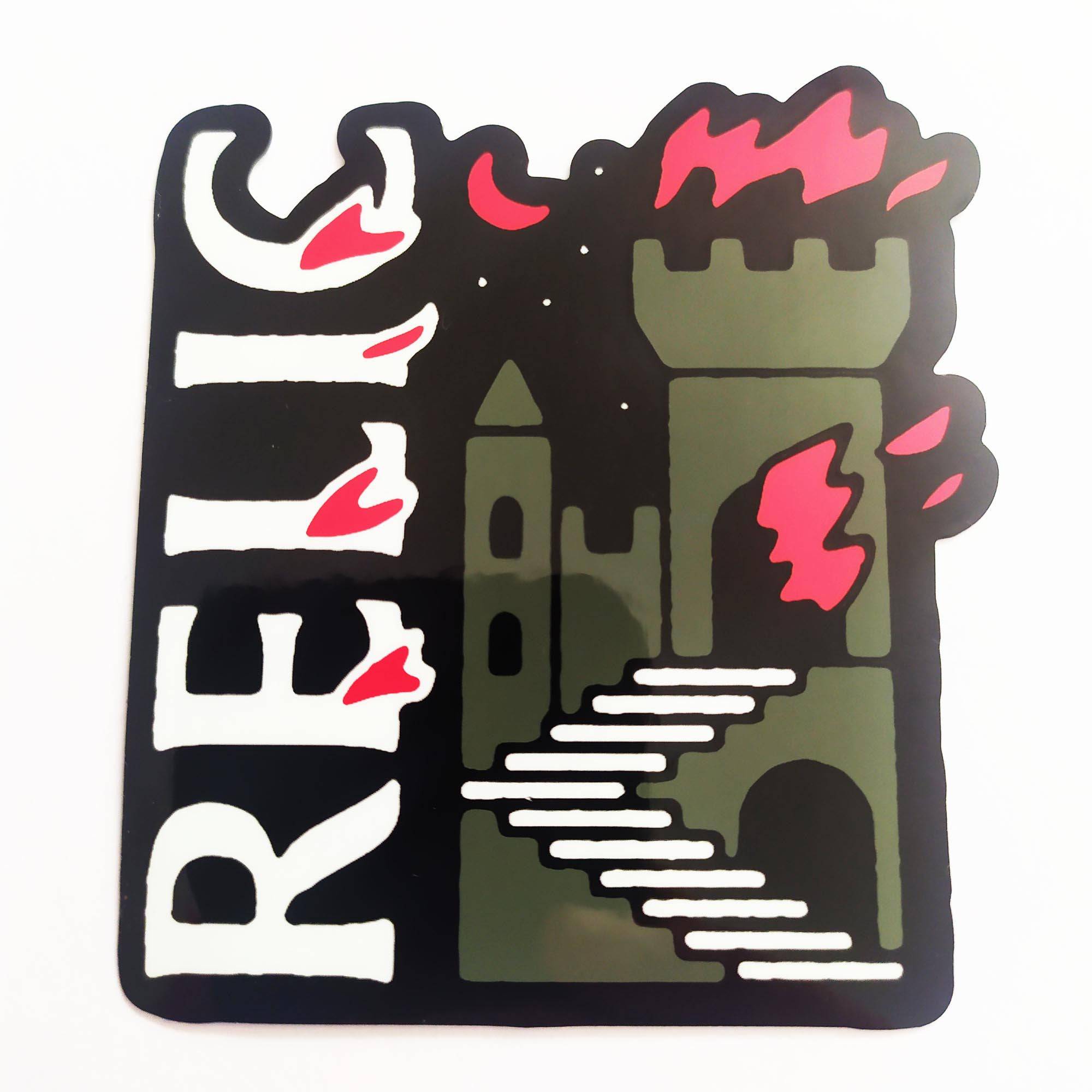 Relic BMX Sticker - SkateboardStickers.com