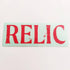 Relic BMX Sticker - Red - SkateboardStickers.com