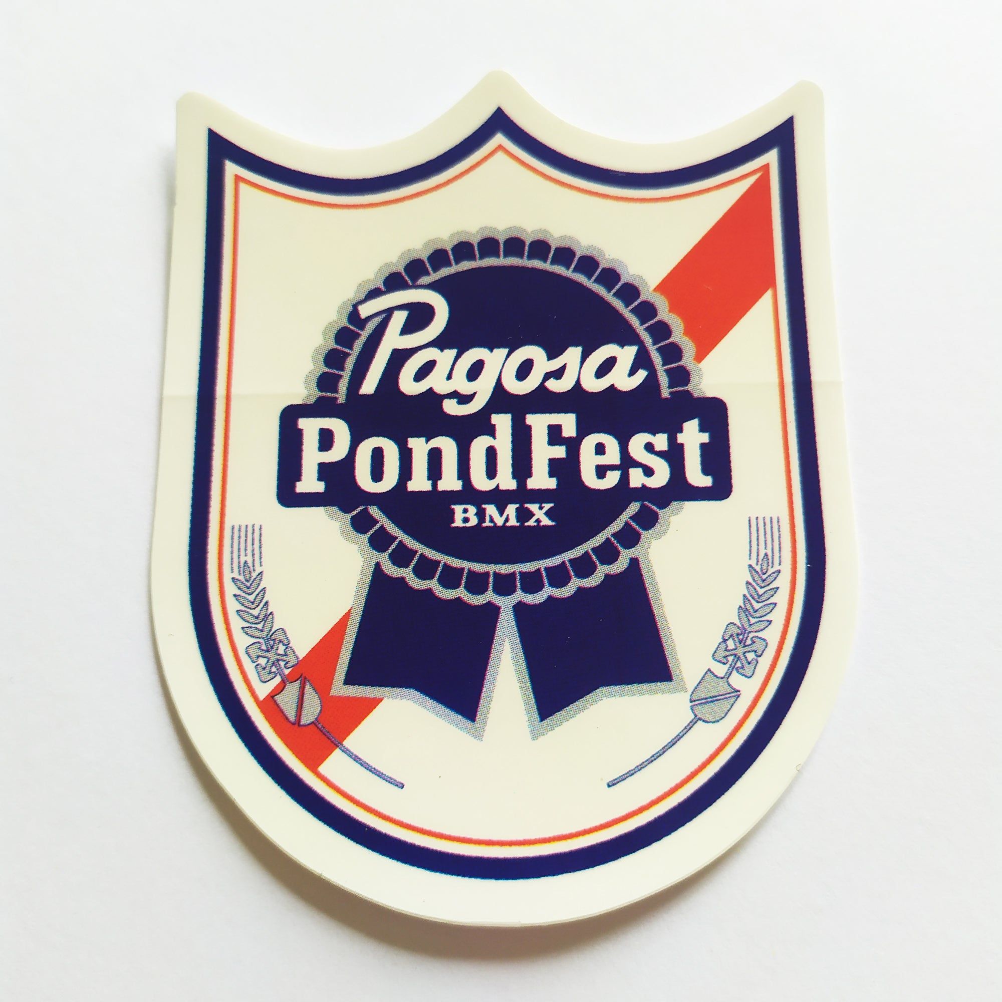 S&M - "Pagosa Pond Fest" BMX Sticker - SkateboardStickers.com