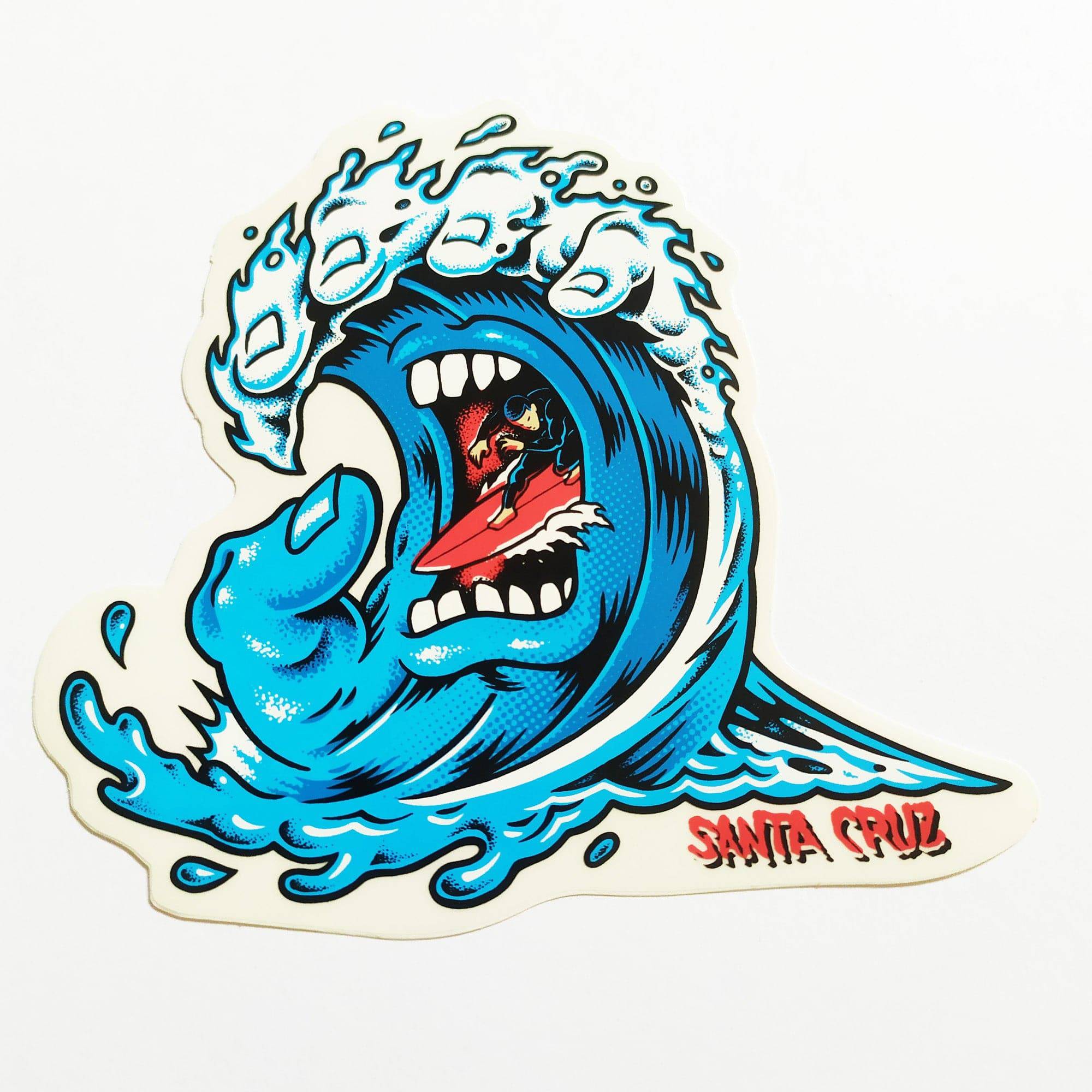 Santa Cruz - Screaming Wave Sticker - SkateboardStickers.com