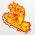 Santa Cruz - Flame Hand Sticker - SkateboardStickers.com