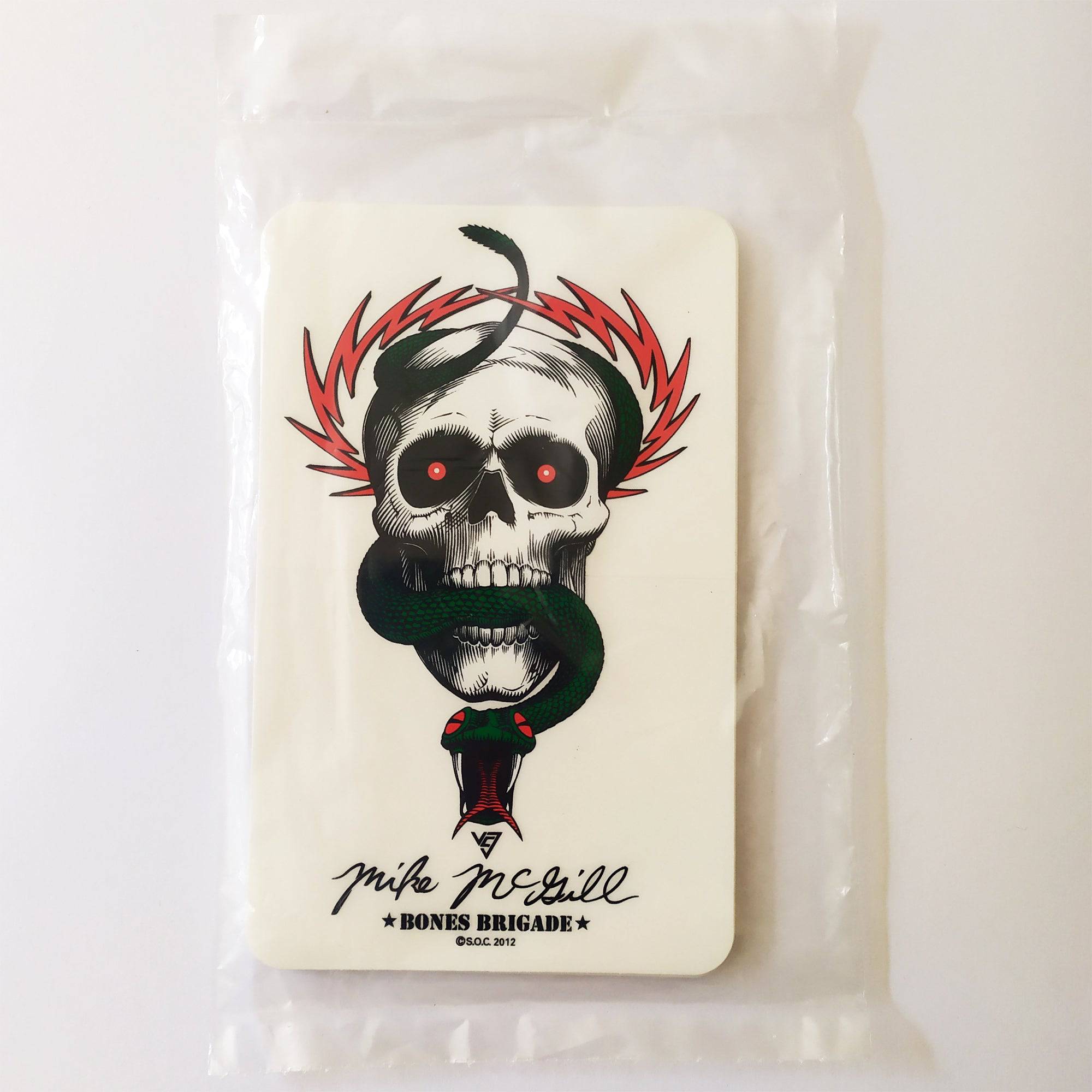 Powell Peralta - Bones Brigade Mike McGill - 20 pack/new/sealed/official - SkateboardStickers.com