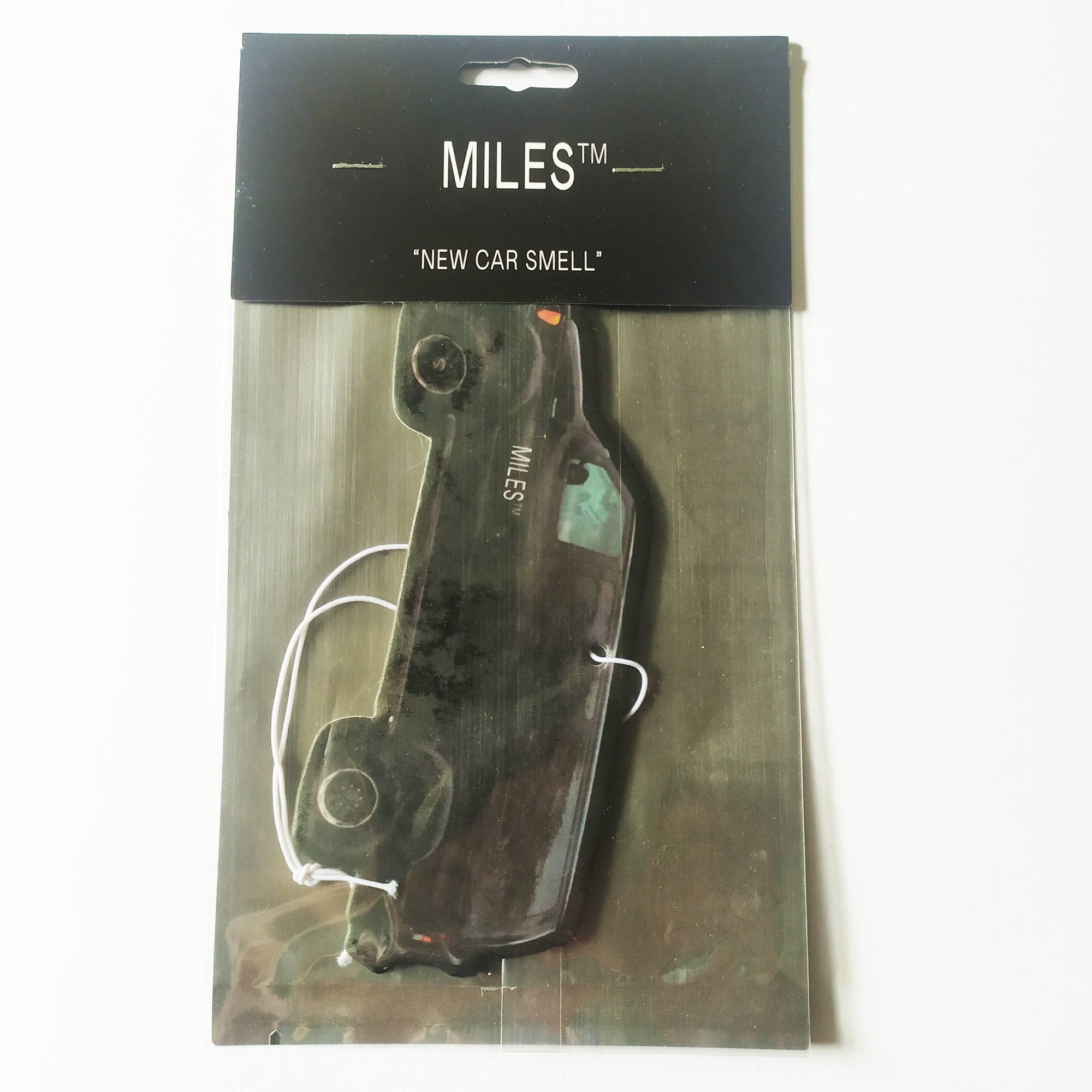 Miles Air Freshener (New Car Smell) - SkateboardStickers.com