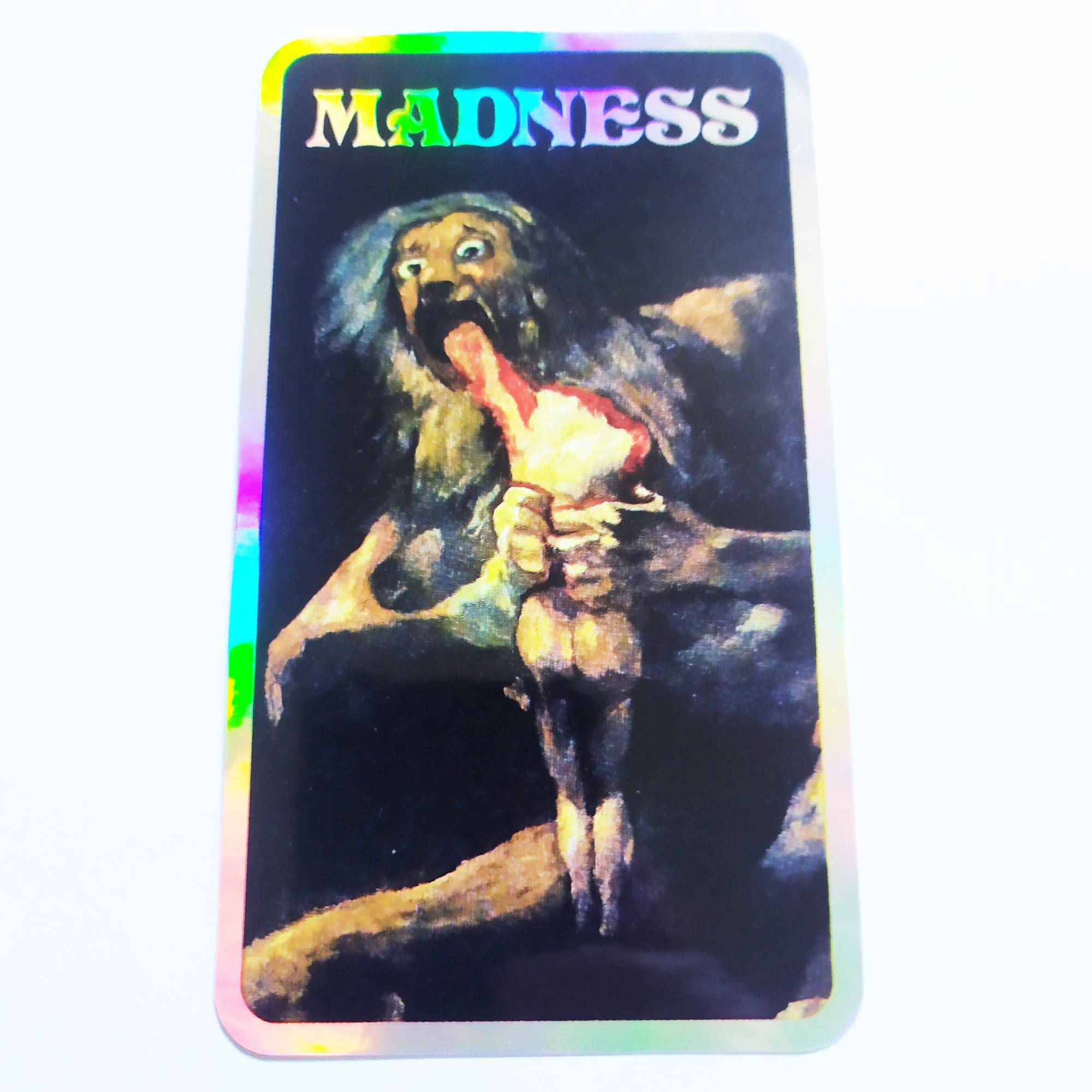 Madness Skateboards Sticker - Holographic - SkateboardStickers.com