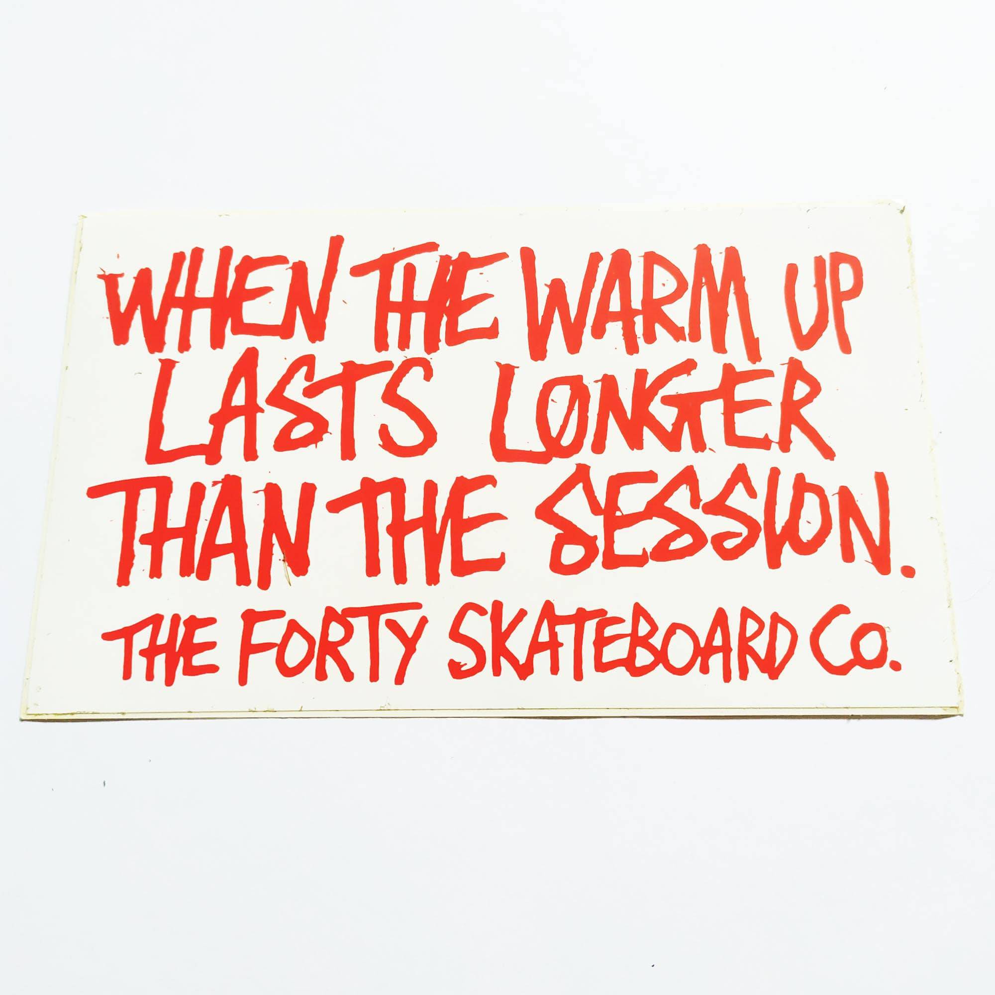 Forty Skateboard Sticker - SkateboardStickers.com