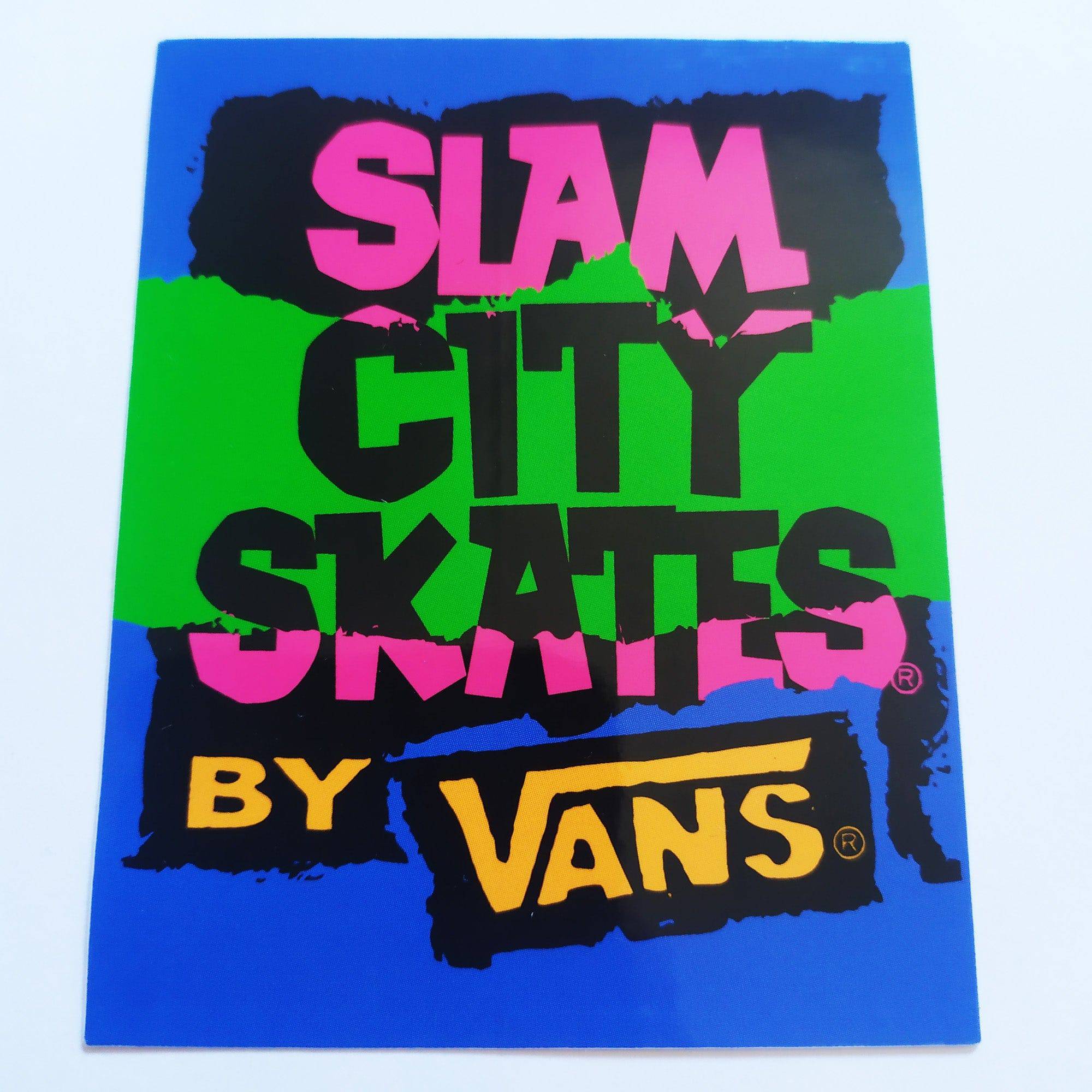 Slam City Skates x Vans Sticker - SkateboardStickers.com