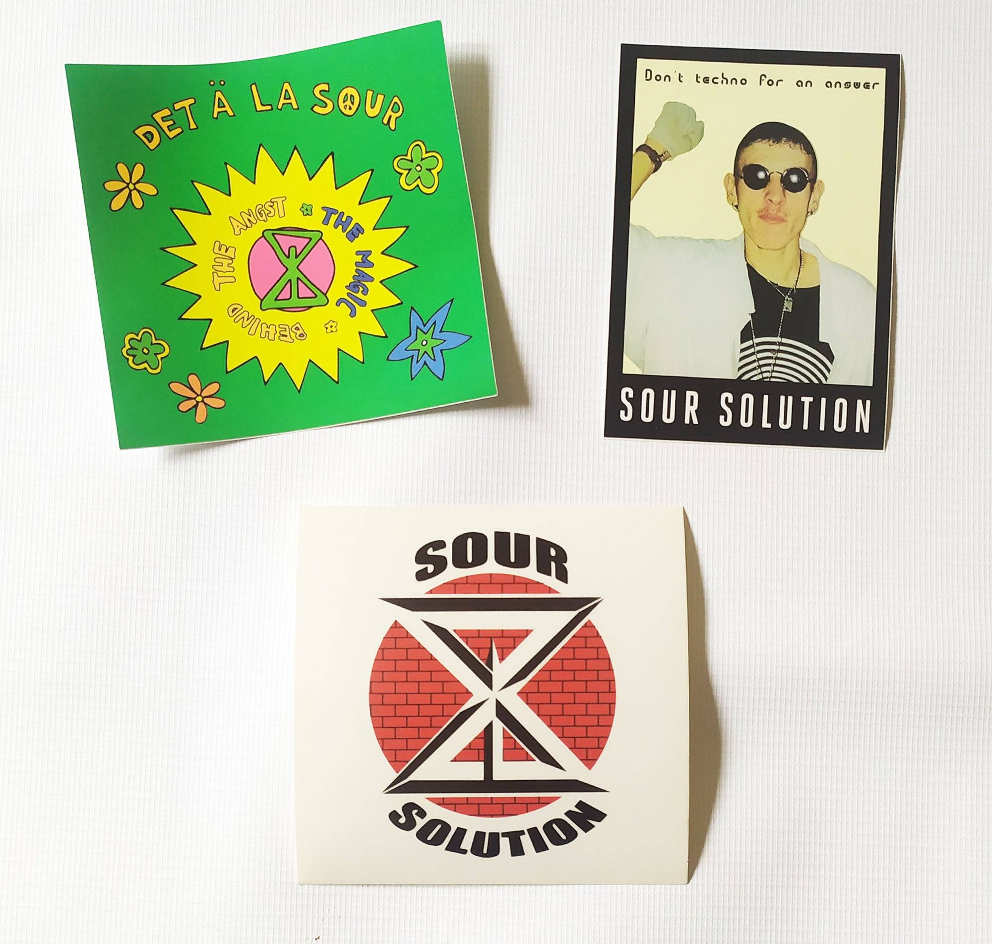 Sour Solution Skateboards Sticker Pack Bundle - SkateboardStickers.com