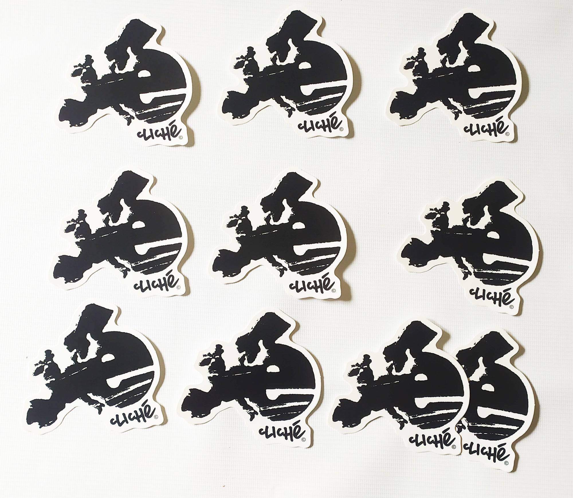 Cliche Skateboards Sticker Pack Bundle - SkateboardStickers.com