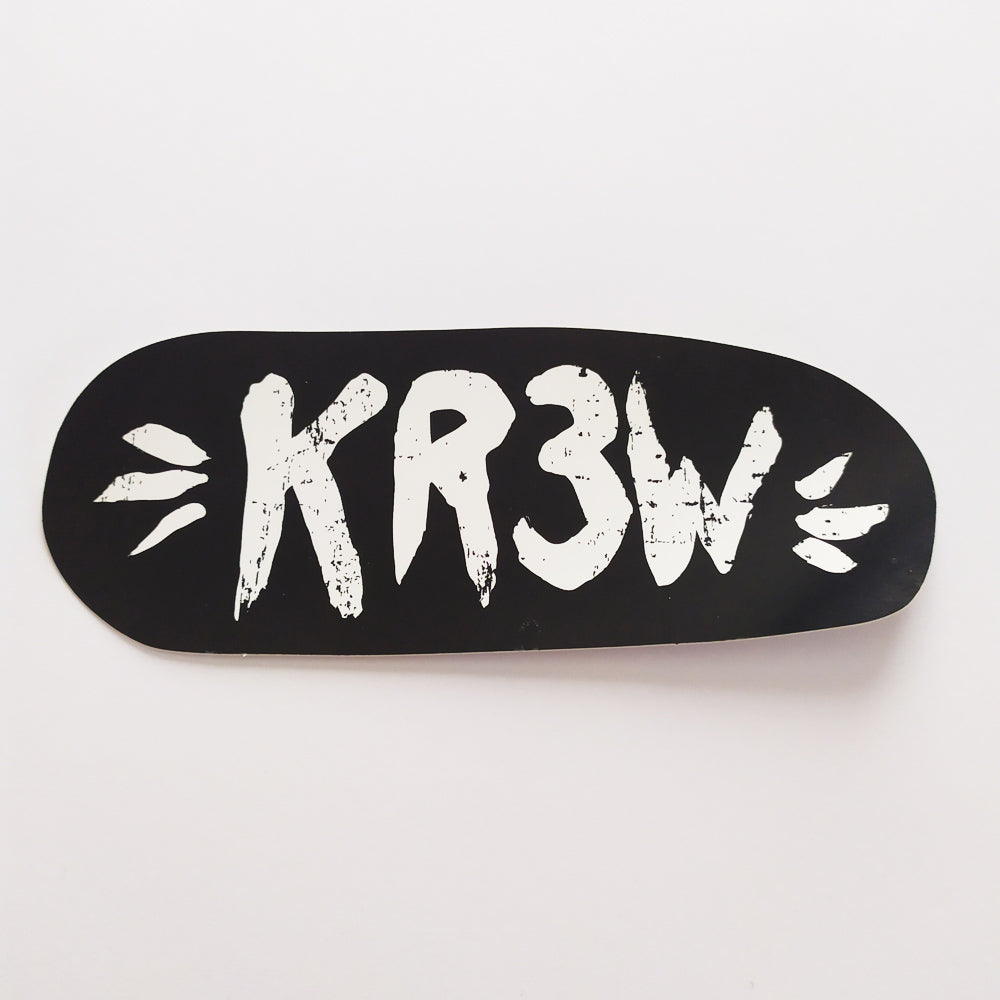 KR3W Skateboard Sticker