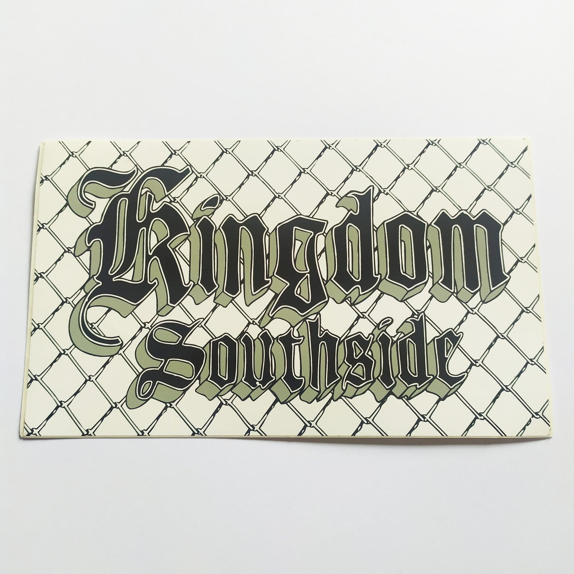 Kingdom Old School Skateboard Sticker - SkateboardStickers.com