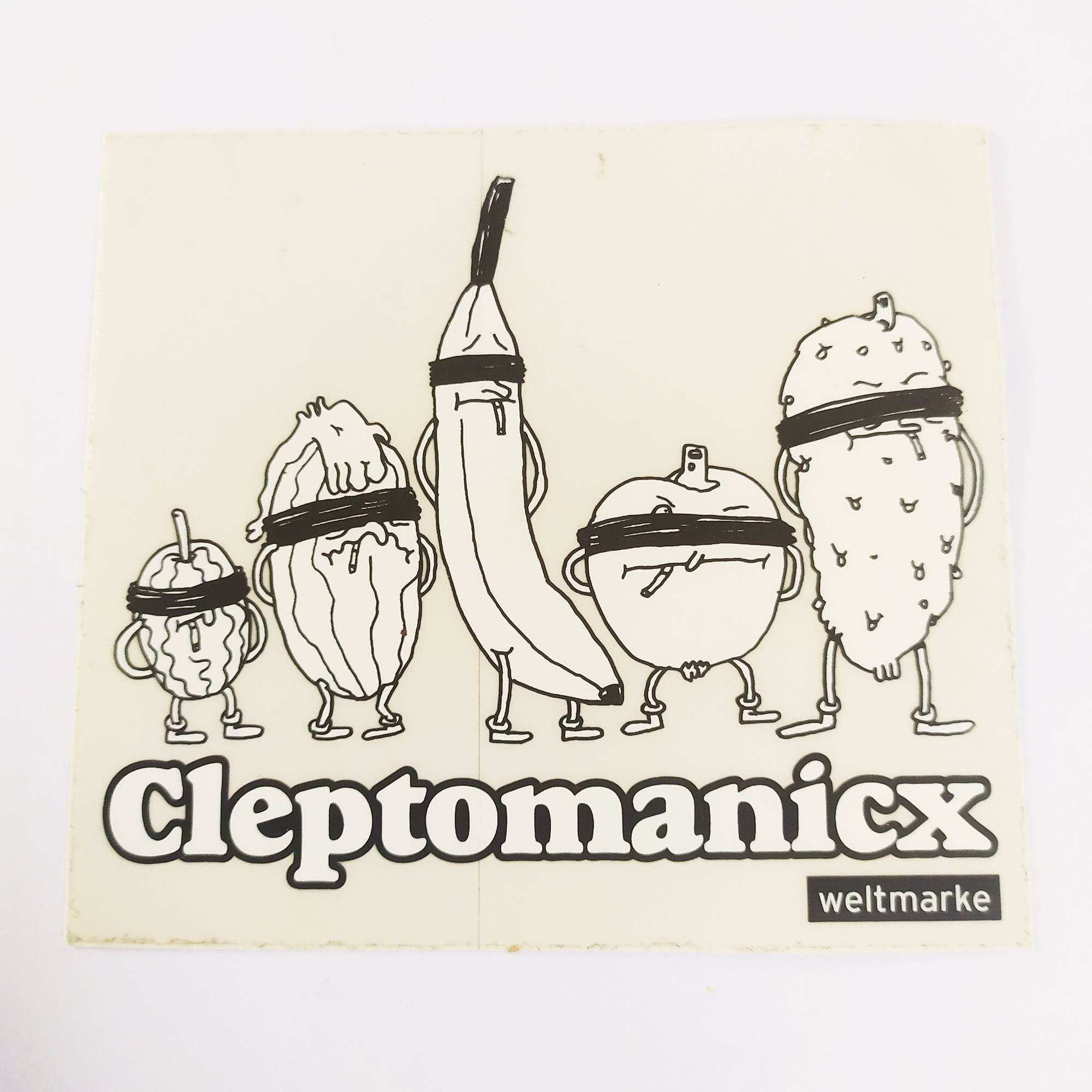Cleptomanicx Old School Skate Sticker - SkateboardStickers.com