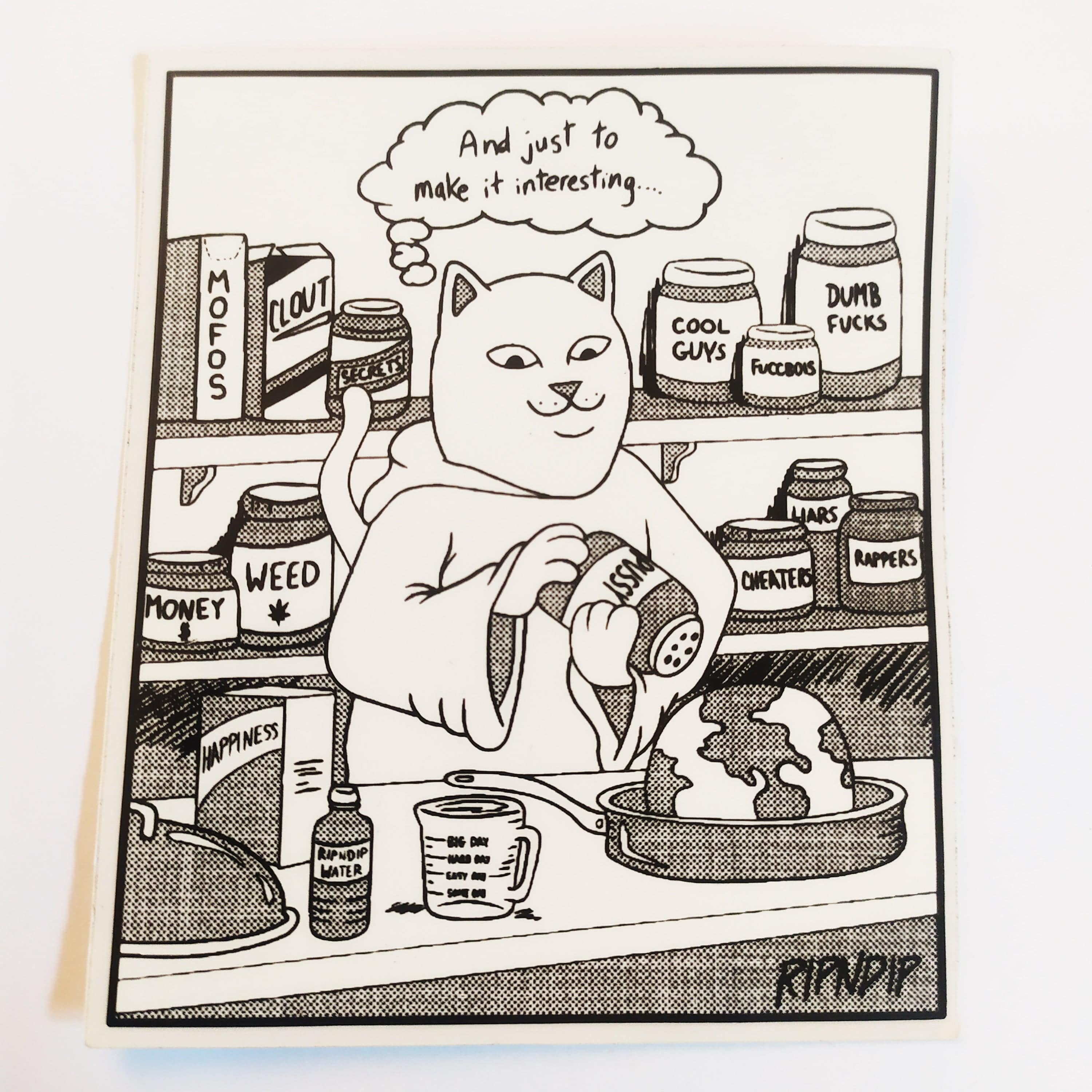 Rip N Dip / RIPNDIP Skateboard Sticker - SkateboardStickers.com