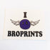 I Love Broprints Skate Sticker - SkateboardStickers.com