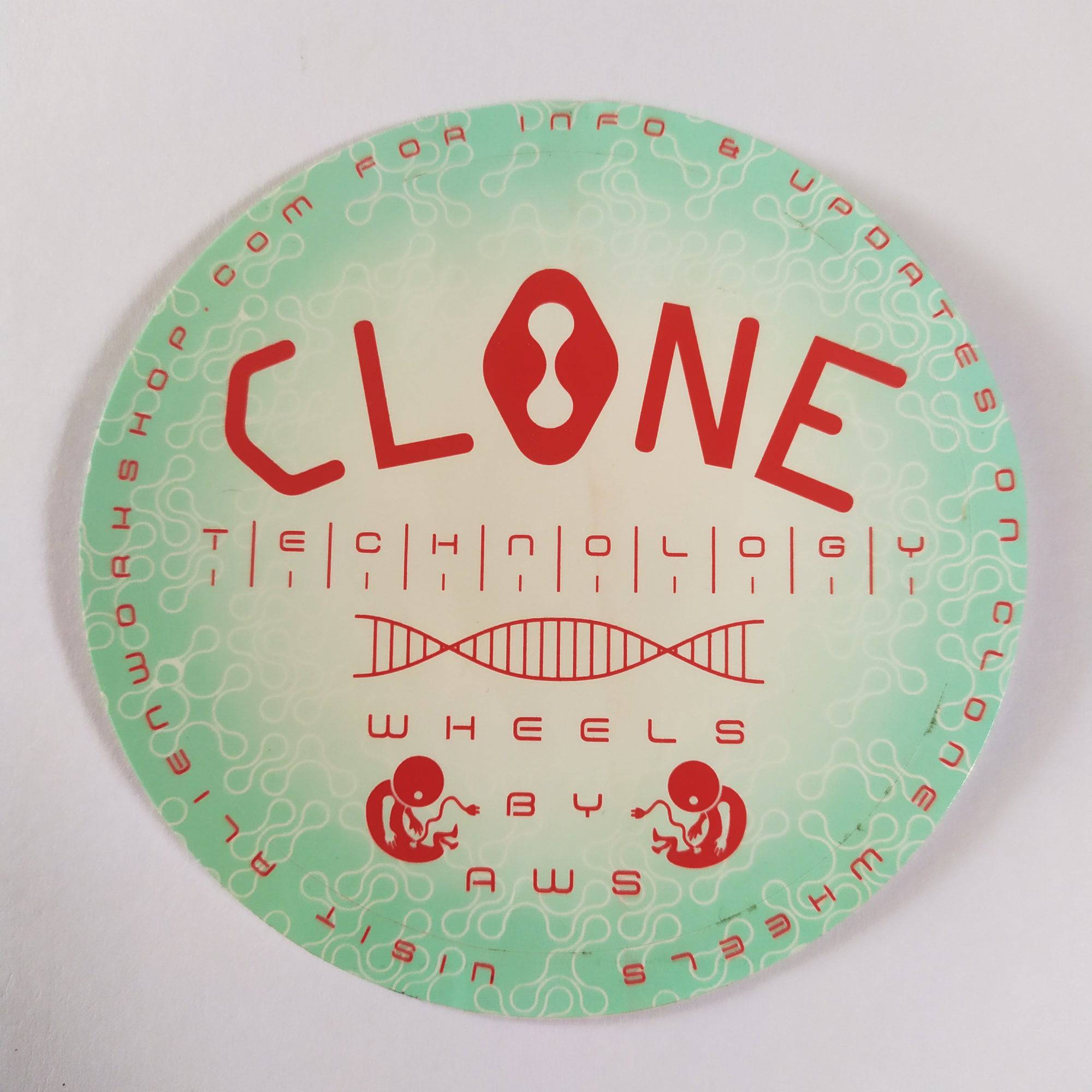 Alien Workshop Clone Technology Wheel Skate Sticker - SkateboardStickers.com