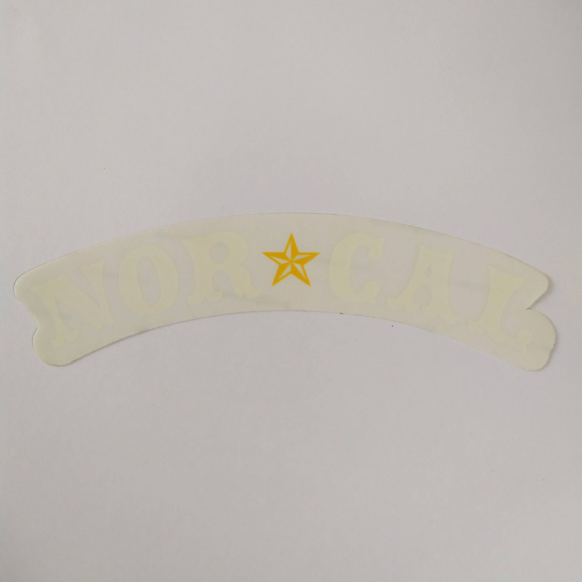 Nor Cal Nautical Skateboard Sticker - White - SkateboardStickers.com