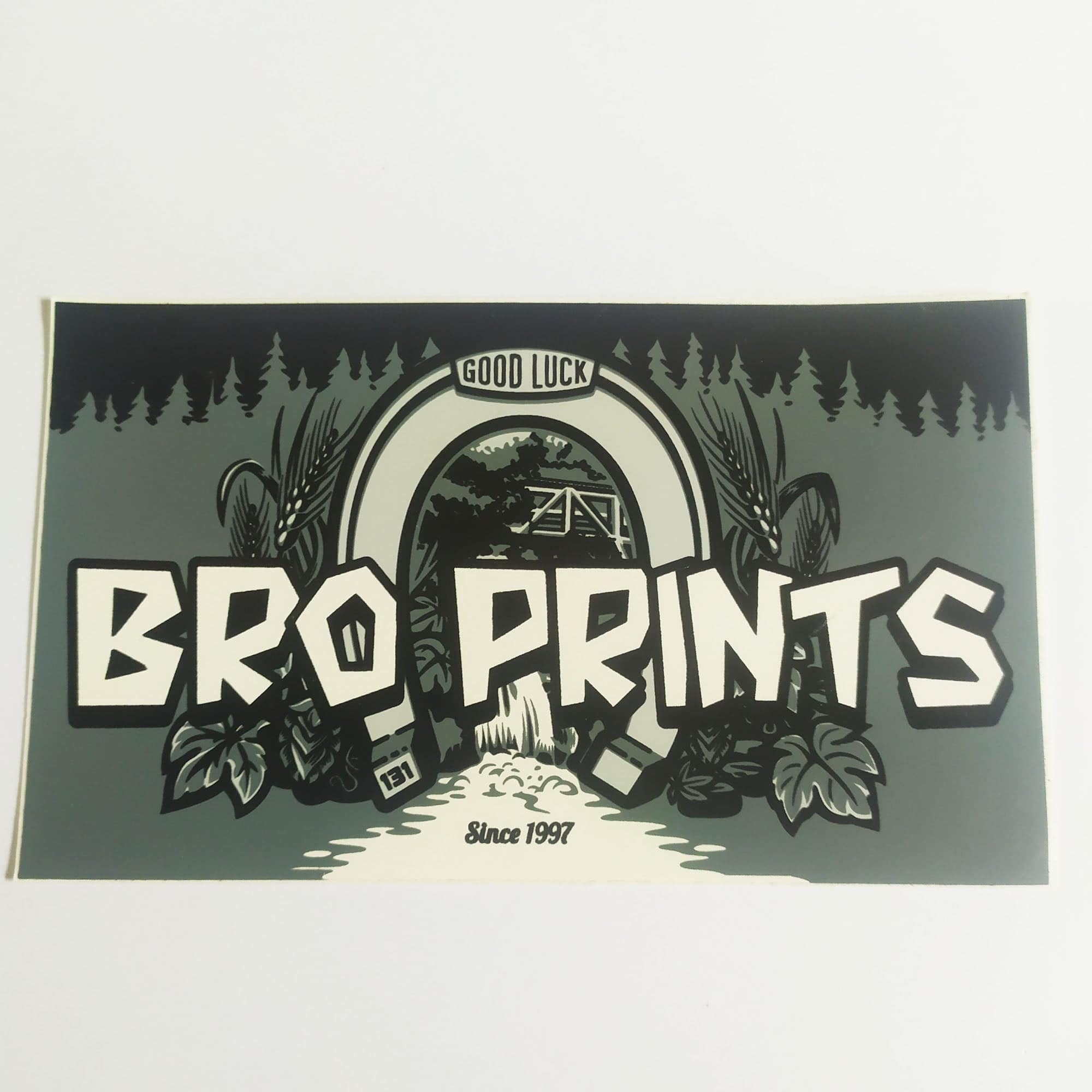 Broprints Skateboard Sticker - SkateboardStickers.com