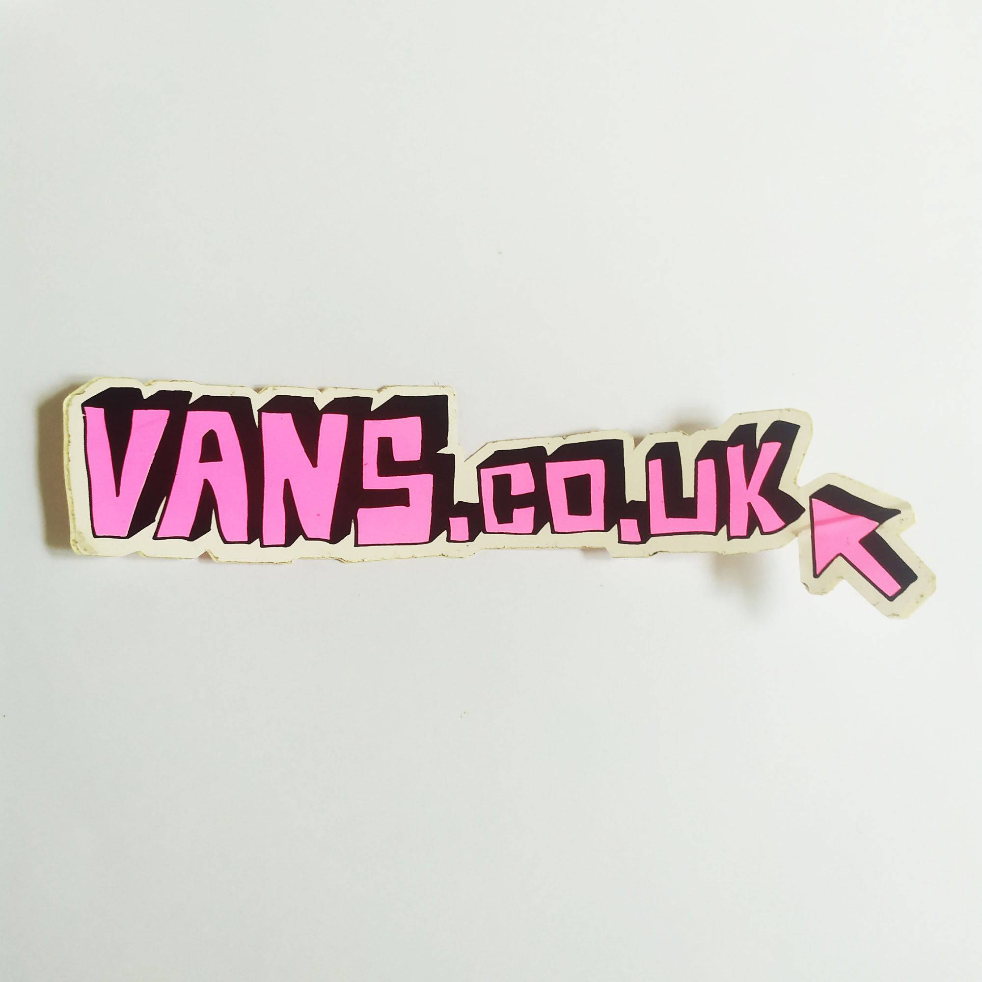 Vans Skateboard Sticker (creased) - SkateboardStickers.com