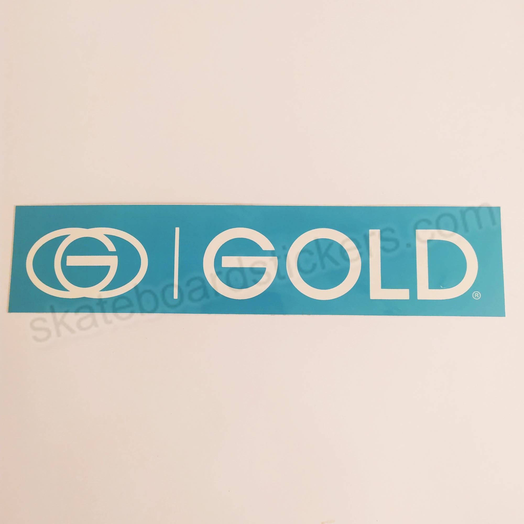 Gold Wheels Skateboard Sticker - SkateboardStickers.com