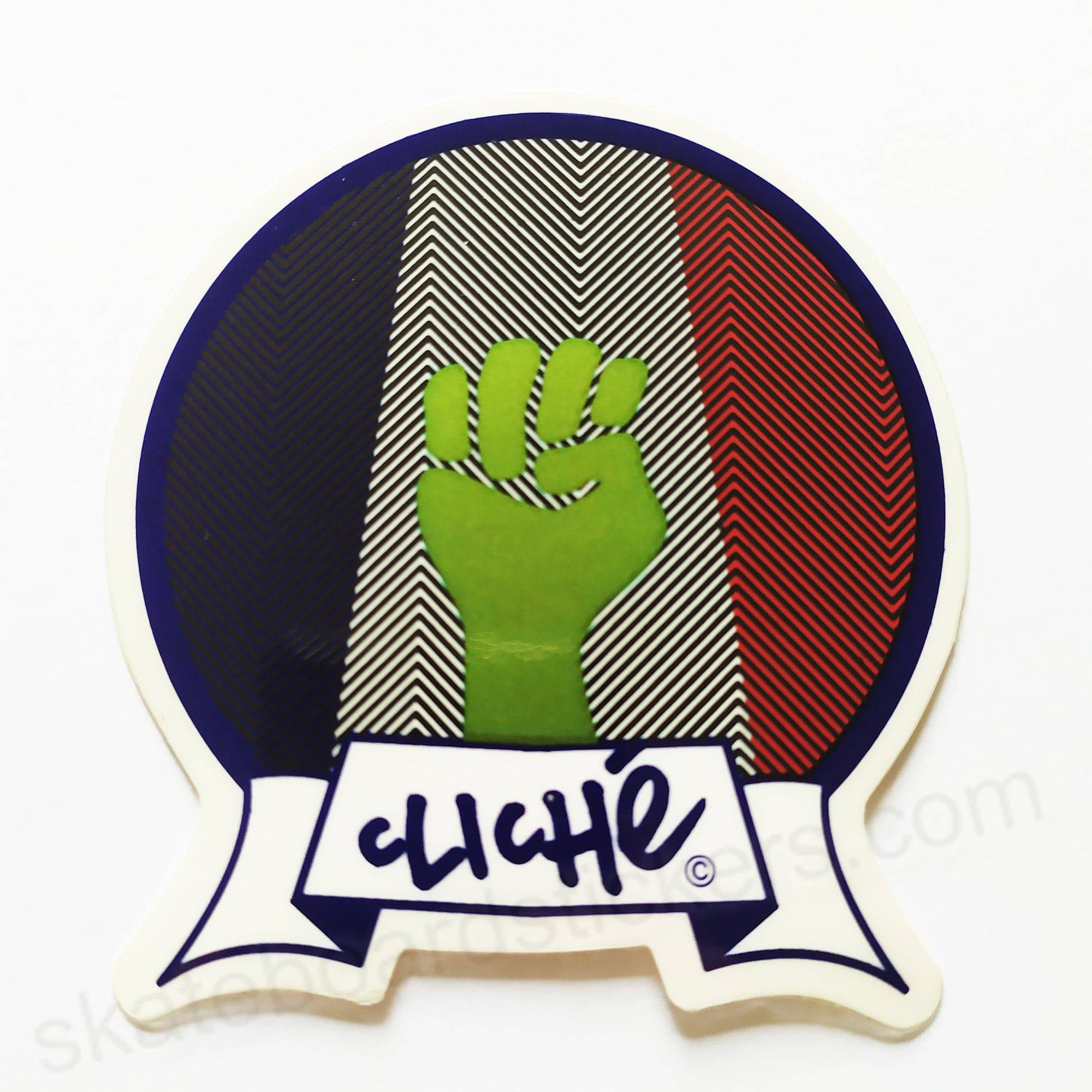 Cliche Skateboards Sticker - SkateboardStickers.com