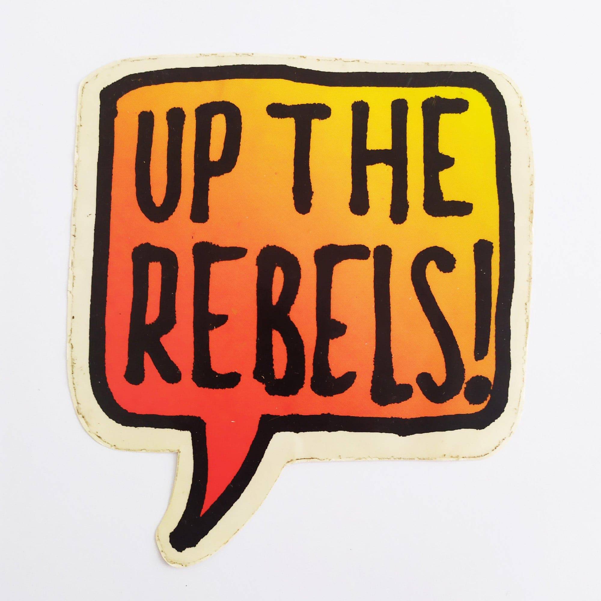 Up The Rebels Skateboard Sticker - SkateboardStickers.com